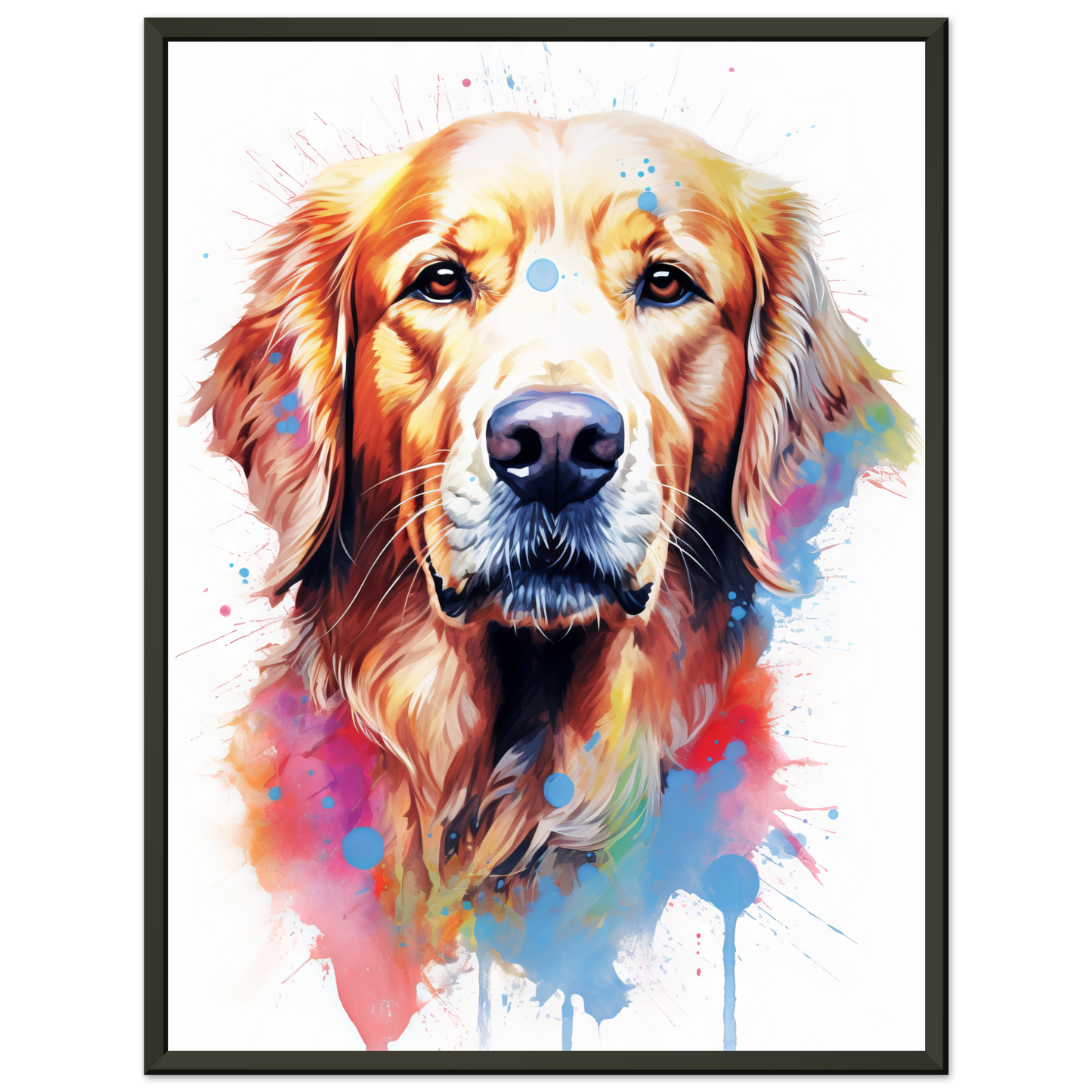 Dog Golden Retriever Pop Art (DOG98)