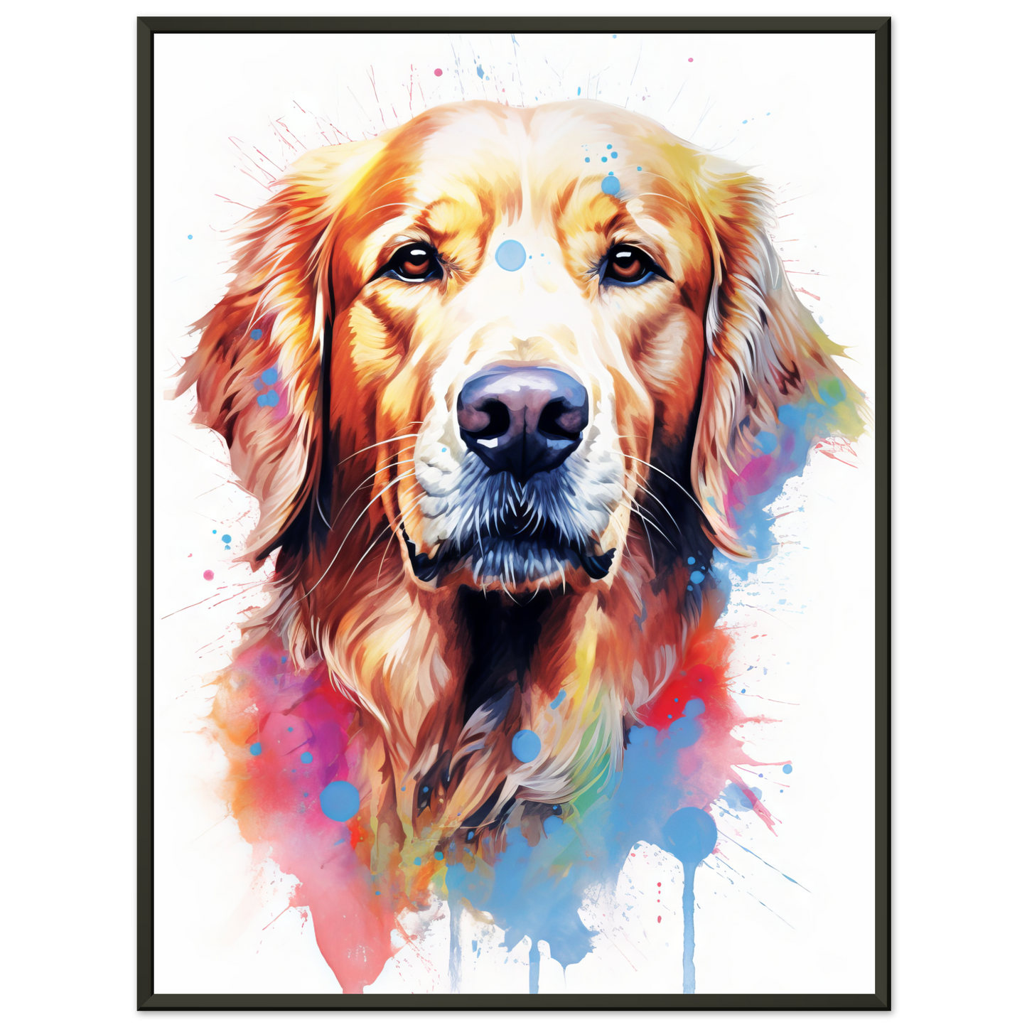 Dog Golden Retriever Pop Art (DOG98)