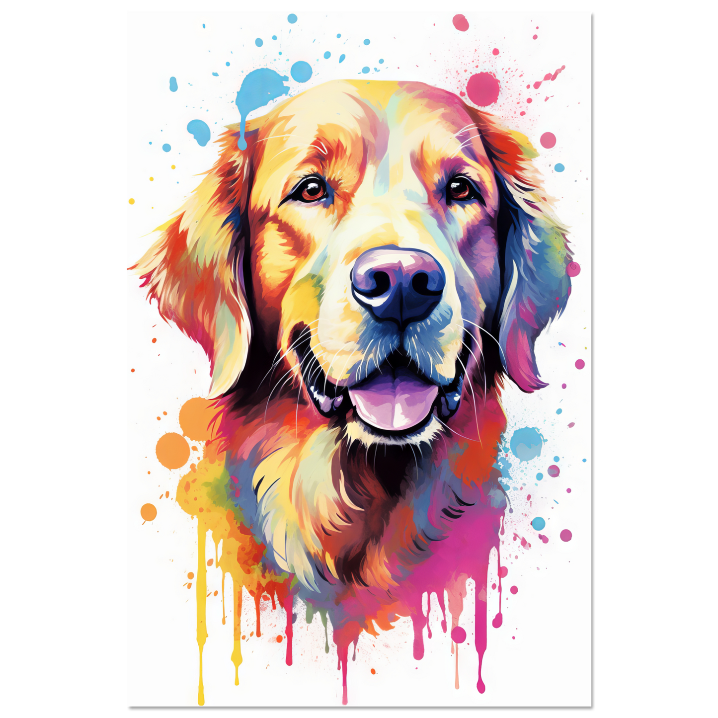 Hund Golden Retriever Pop-Art (DOG99)
