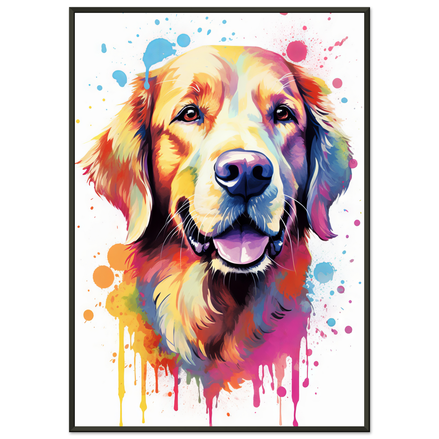 Hund Golden Retriever Pop-Art (DOG99)