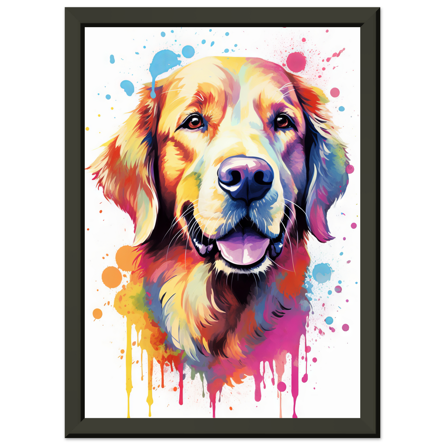 Hund Golden Retriever Pop-Art (DOG99)
