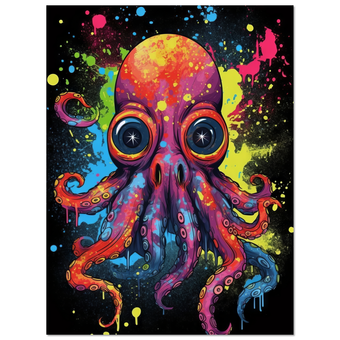 Octopus pop art (FISH09)
