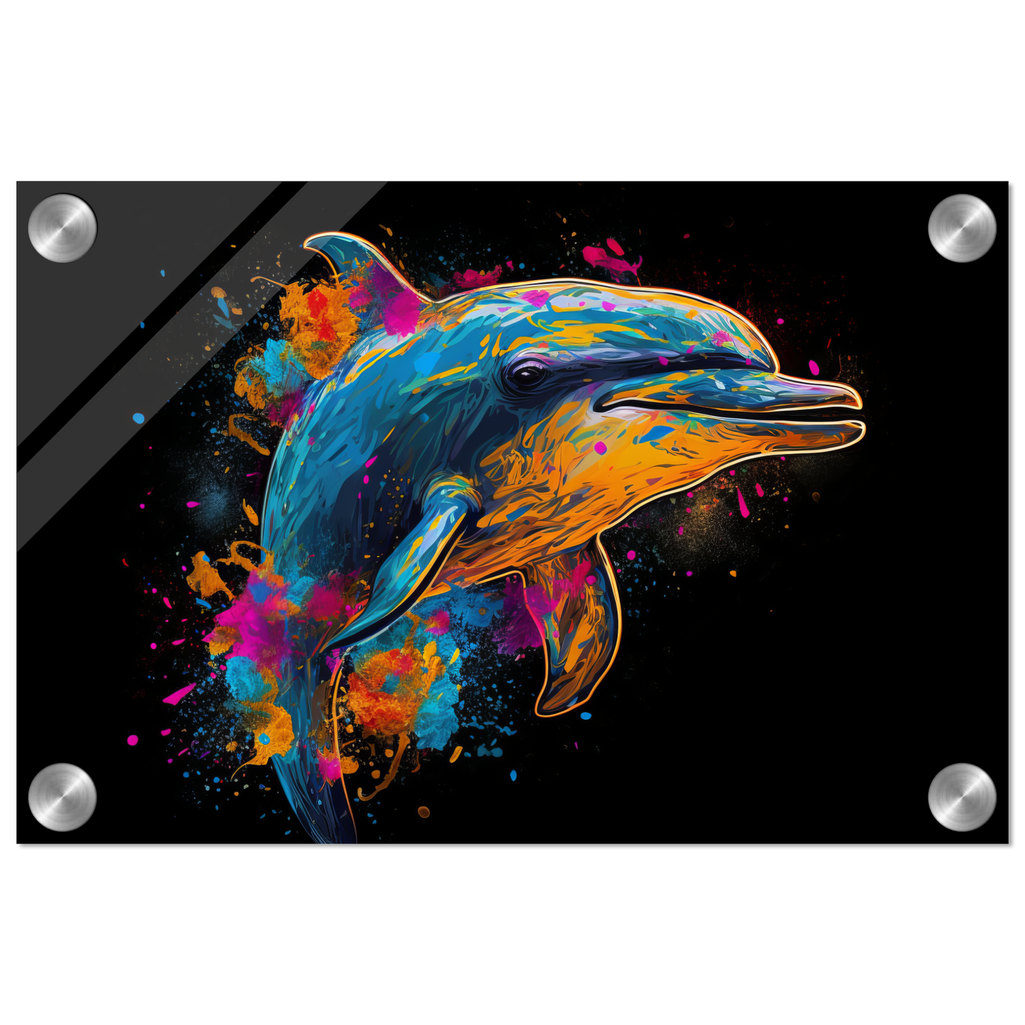 Dolphin dolphin pop art (FISH17)