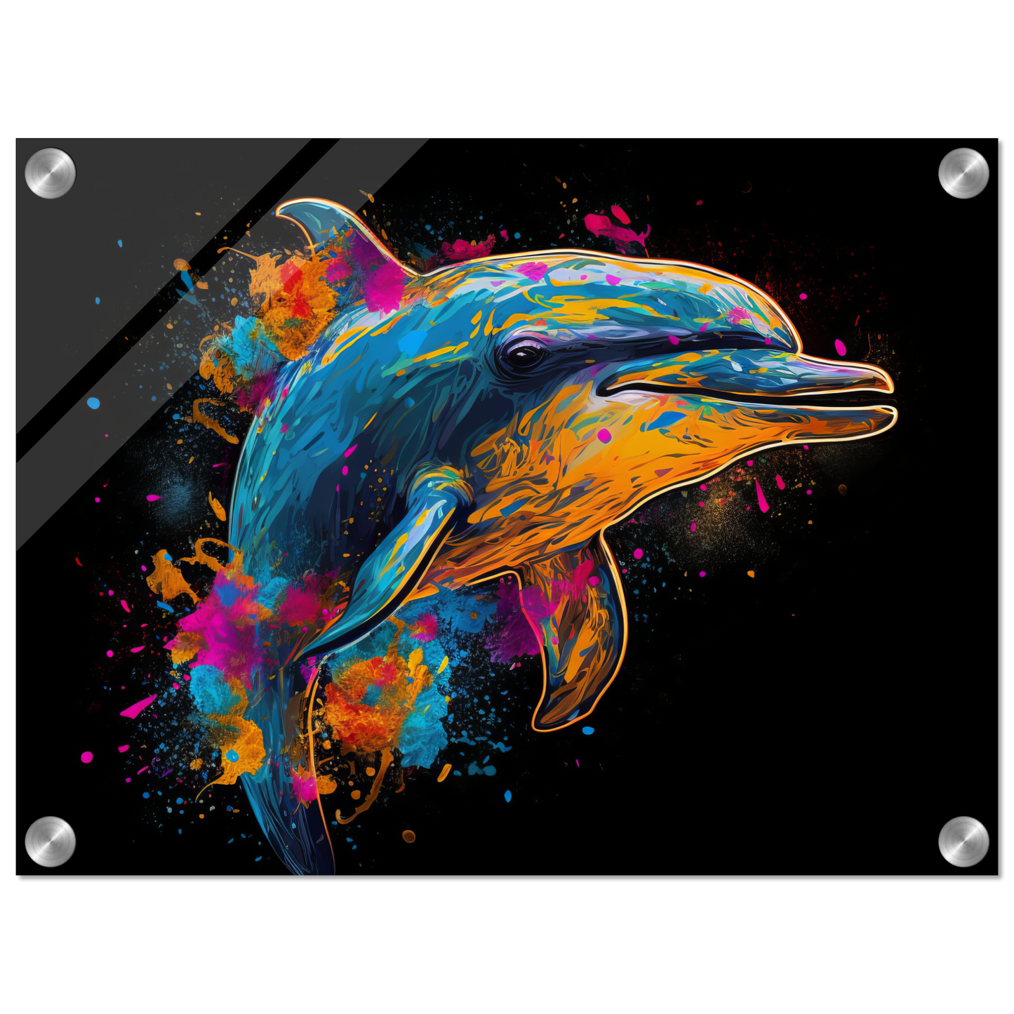 Dolphin dolphin pop art (FISH17)
