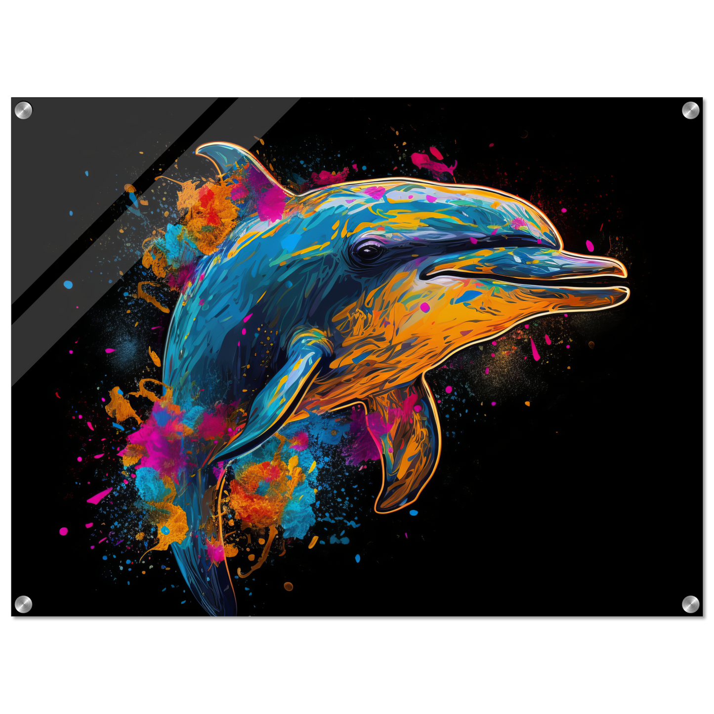 Dolphin dolphin pop art (FISH17)
