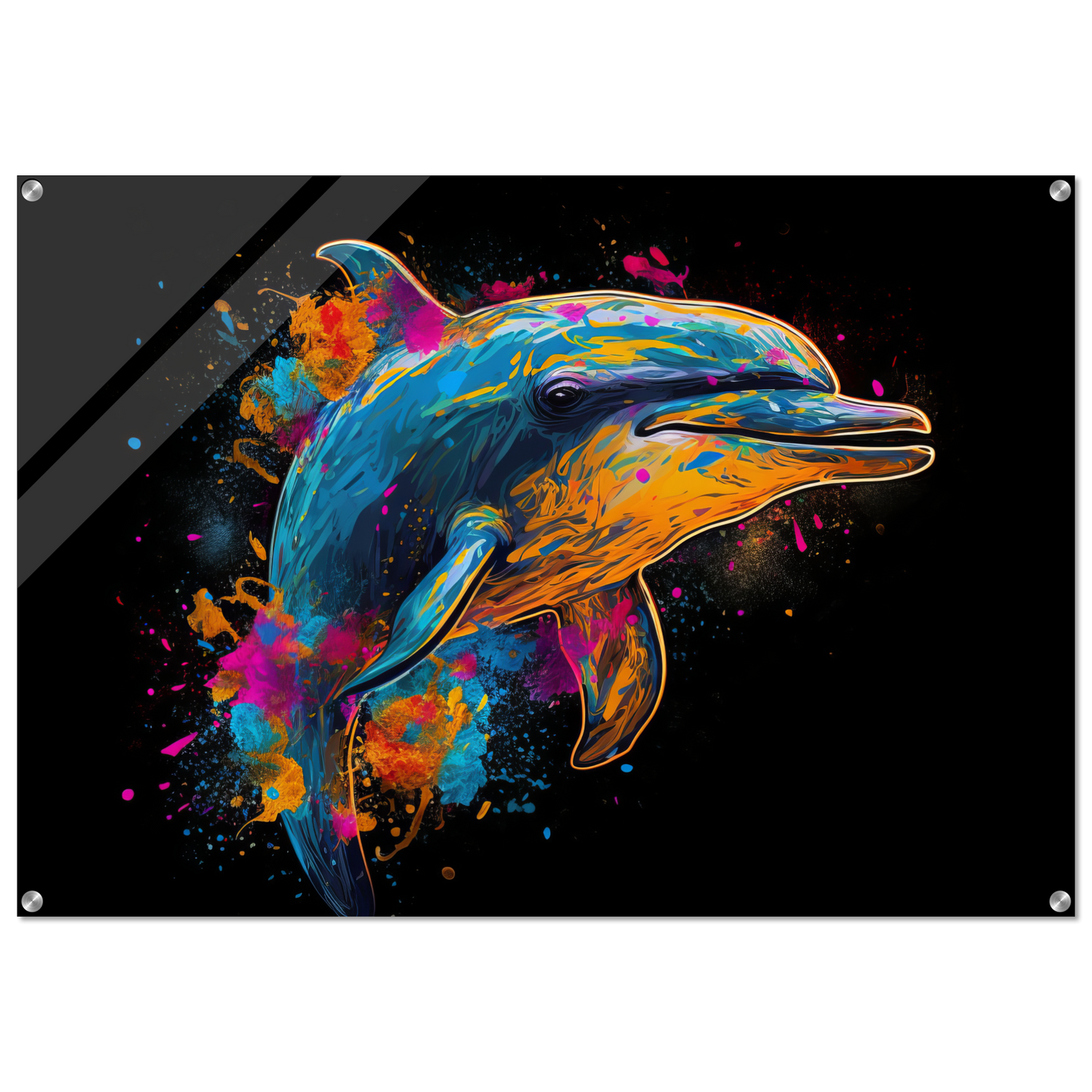 Dolphin dolphin pop art (FISH17)