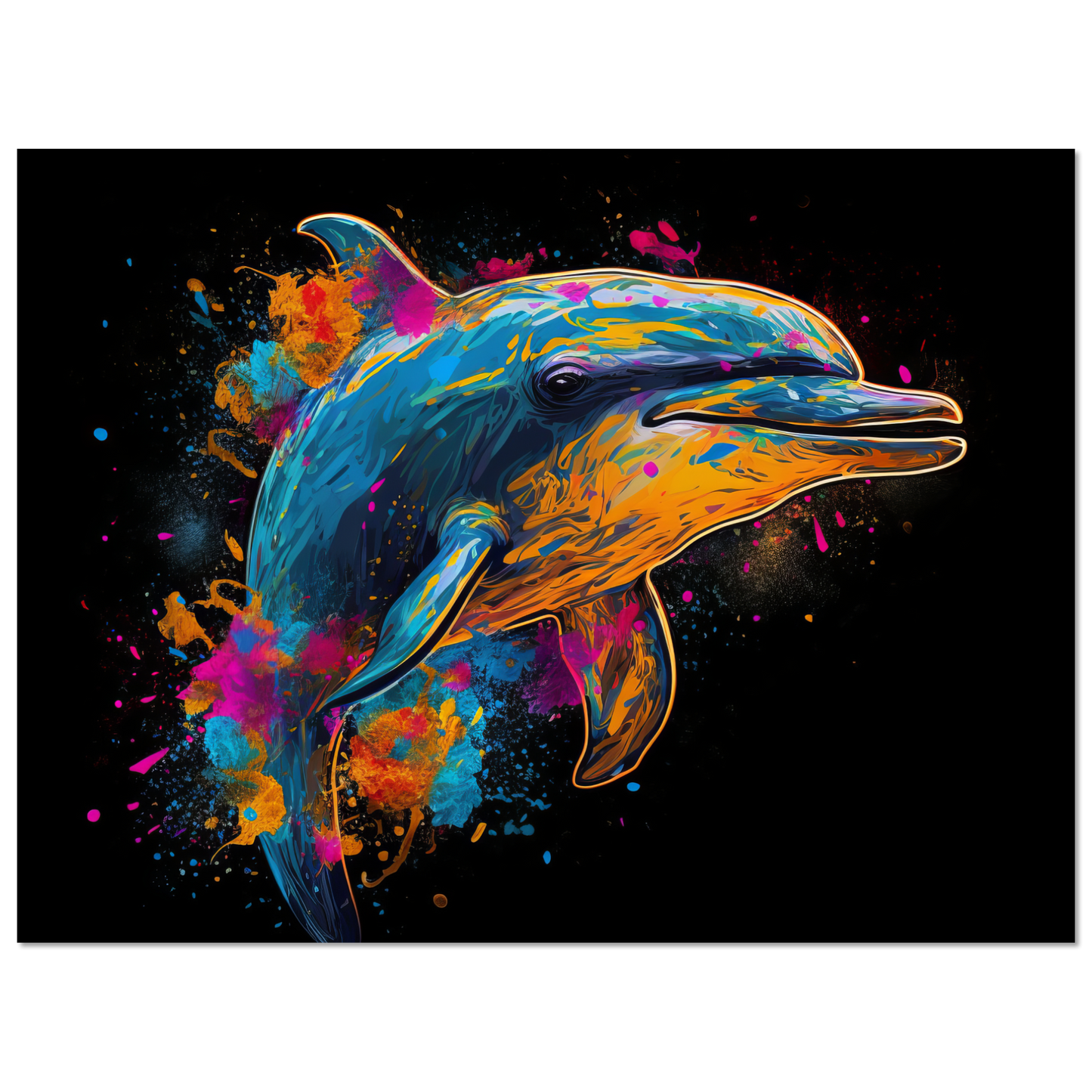 Dolphin dolphin pop art (FISH17)