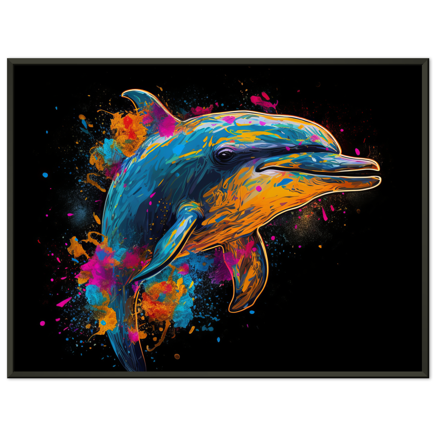 Dolphin dolphin pop art (FISH17)