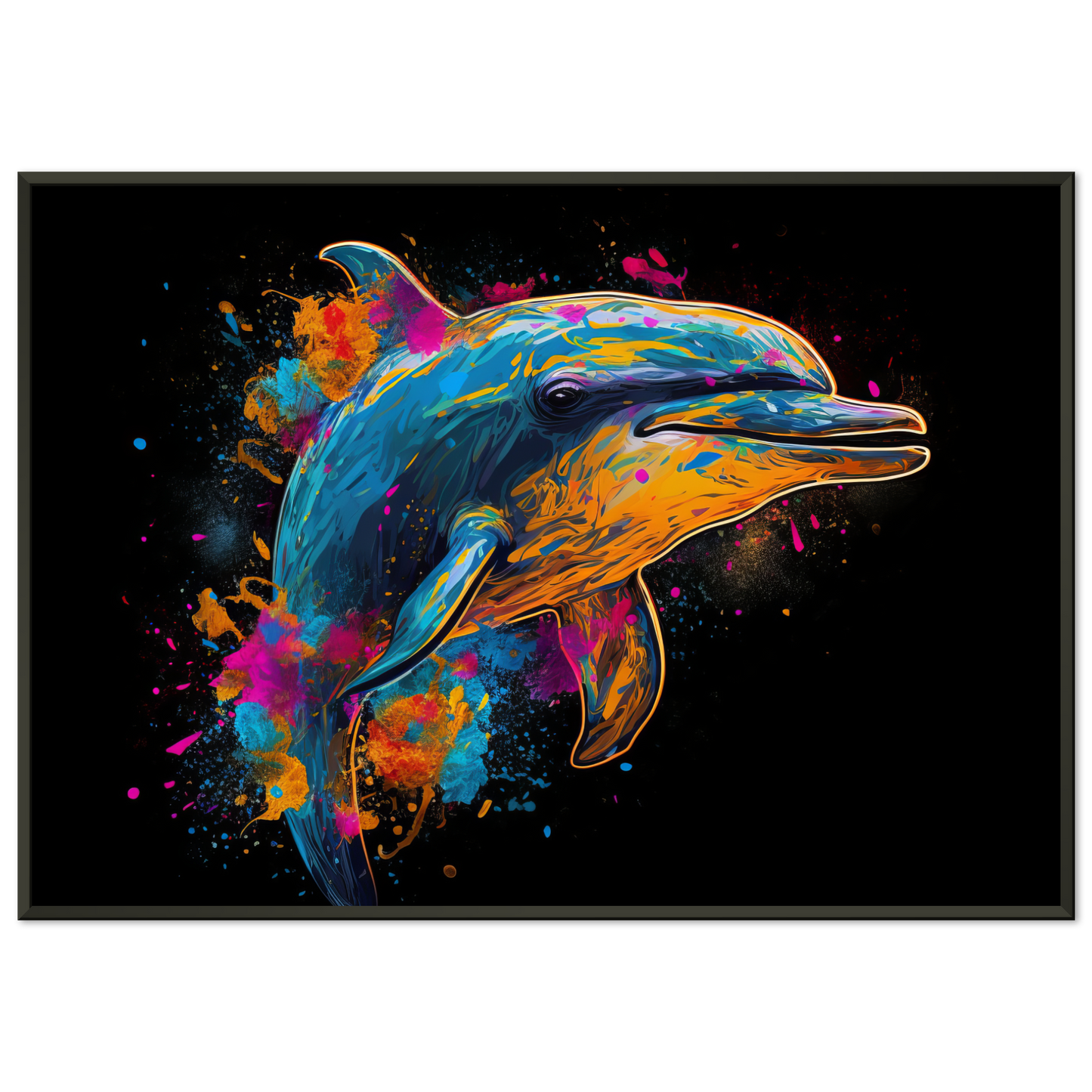 Dolphin dolphin pop art (FISH17)