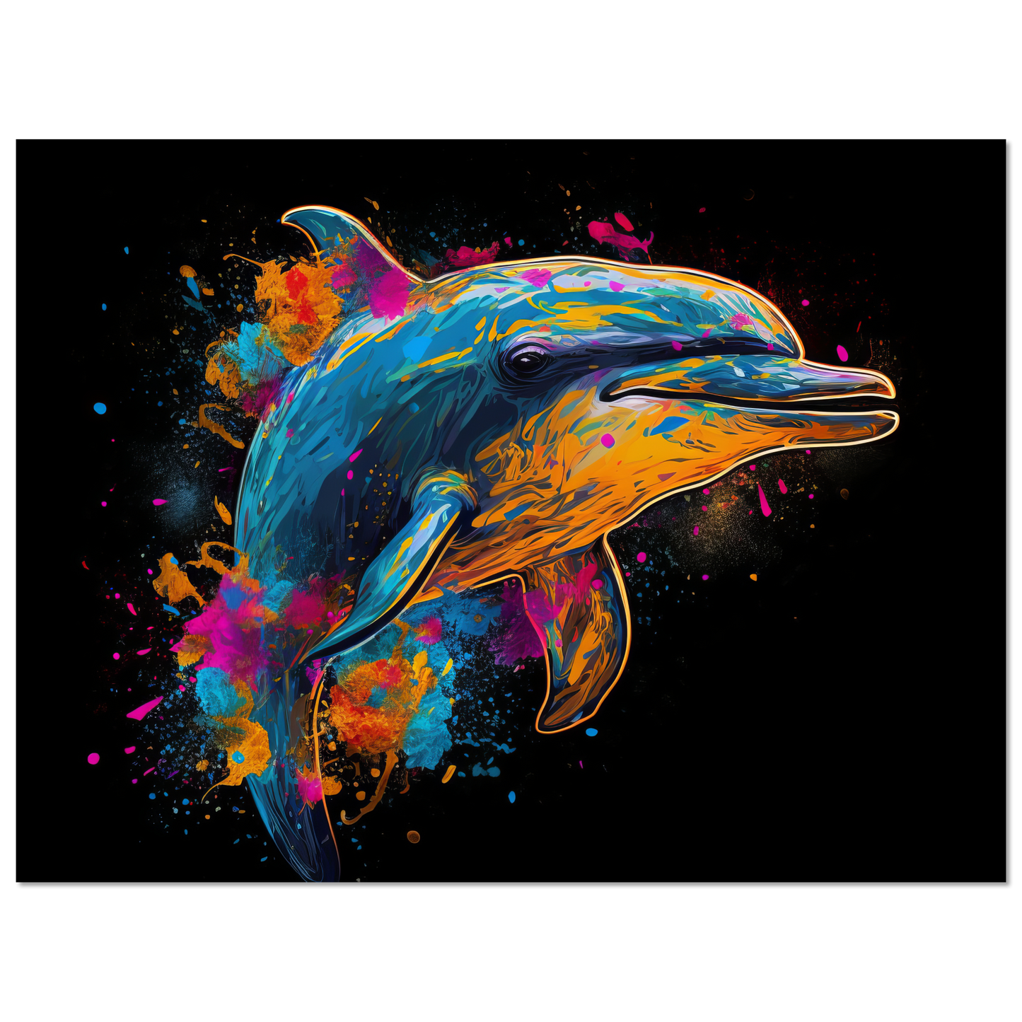 Dolphin dolphin pop art (FISH17)