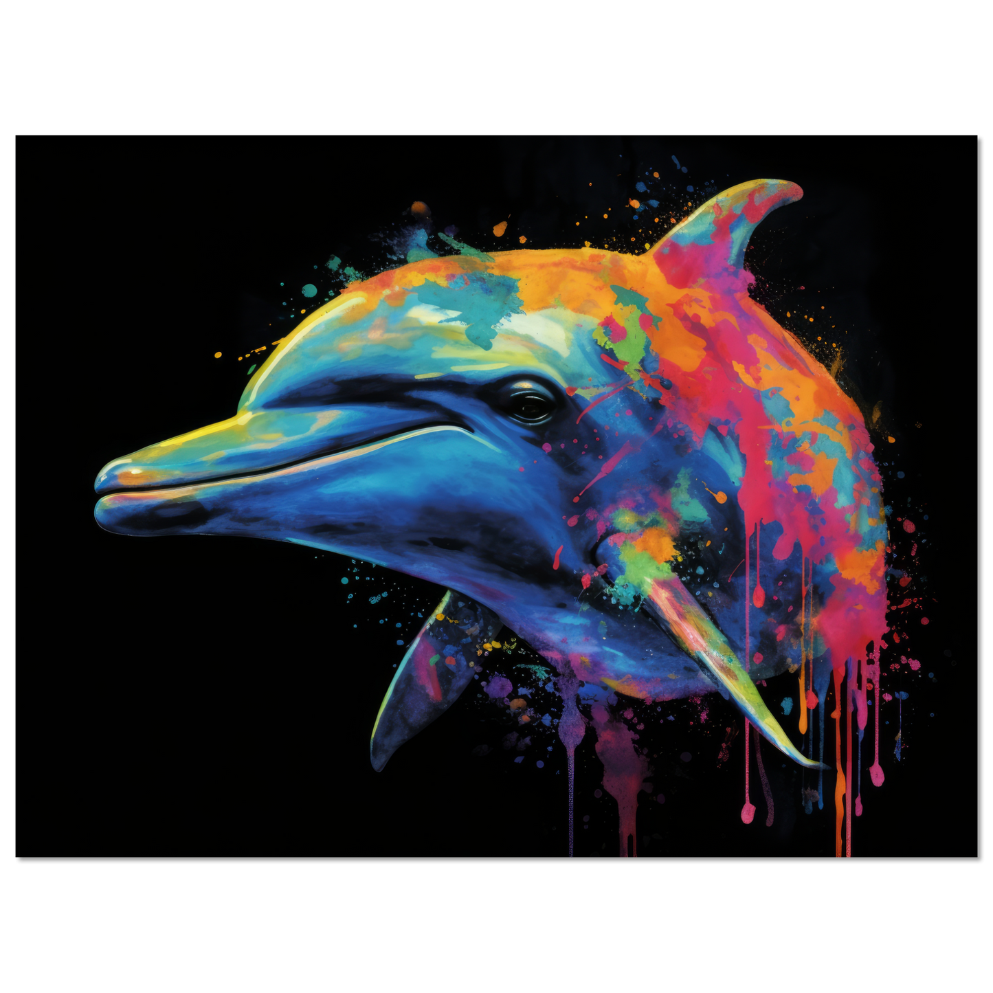 Dolphin dolphin pop art (FISH19)