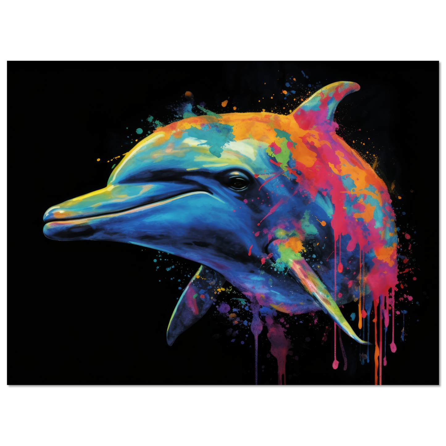 Dolphin dolphin pop art (FISH19)