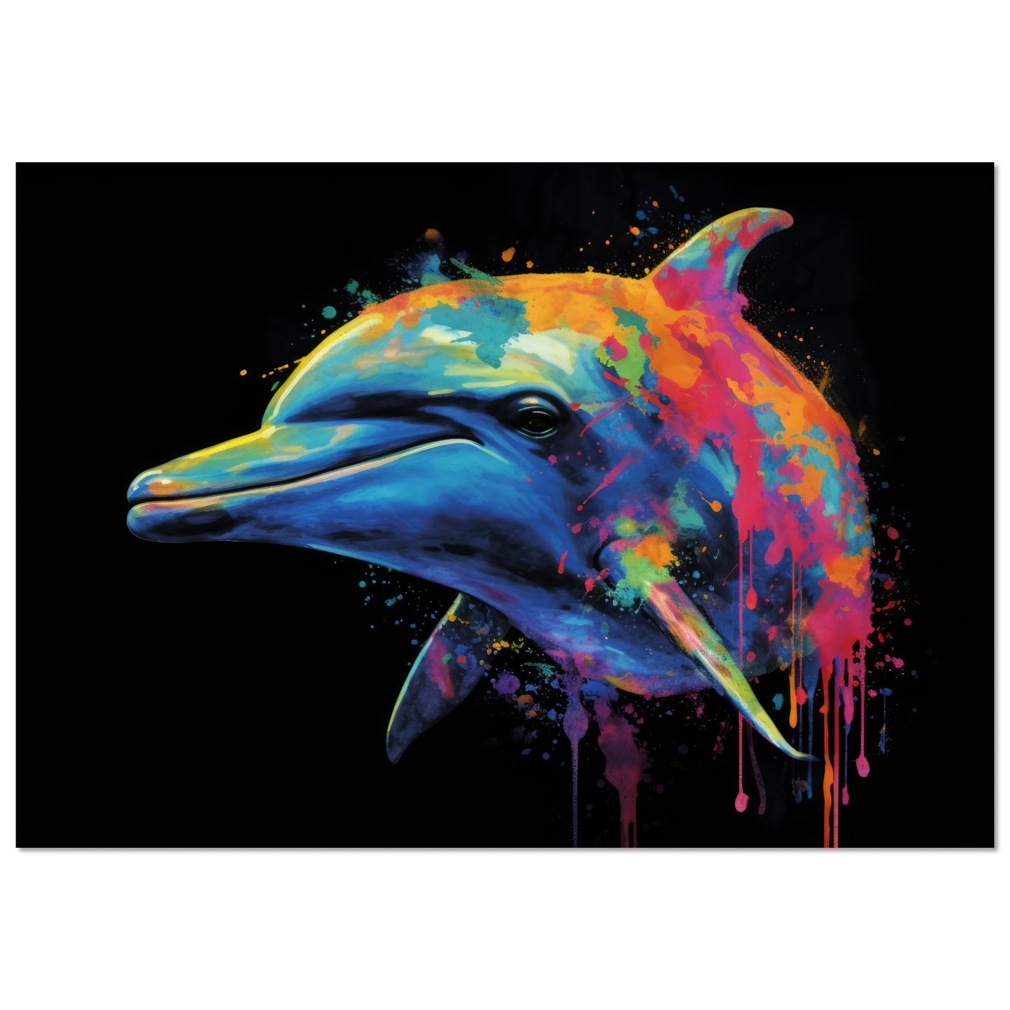 Dolphin dolphin pop art (FISH19)