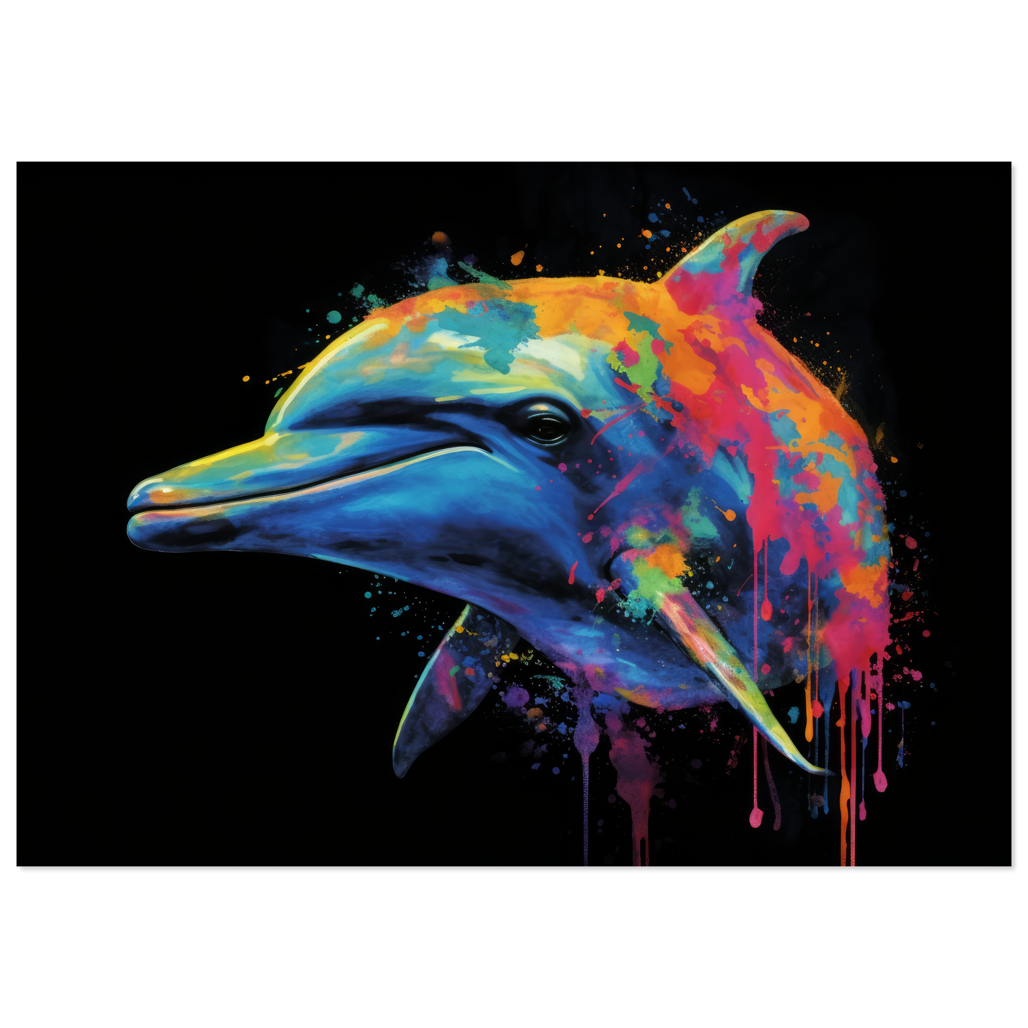 Dolphin dolphin pop art (FISH19)