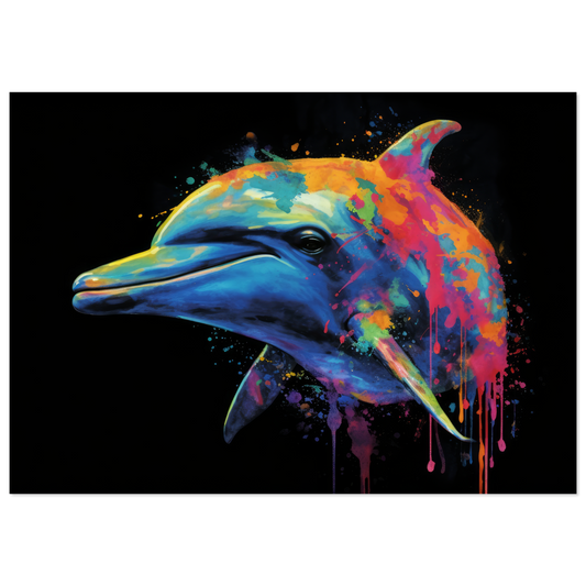 Dolphin dolphin pop art (FISH19)