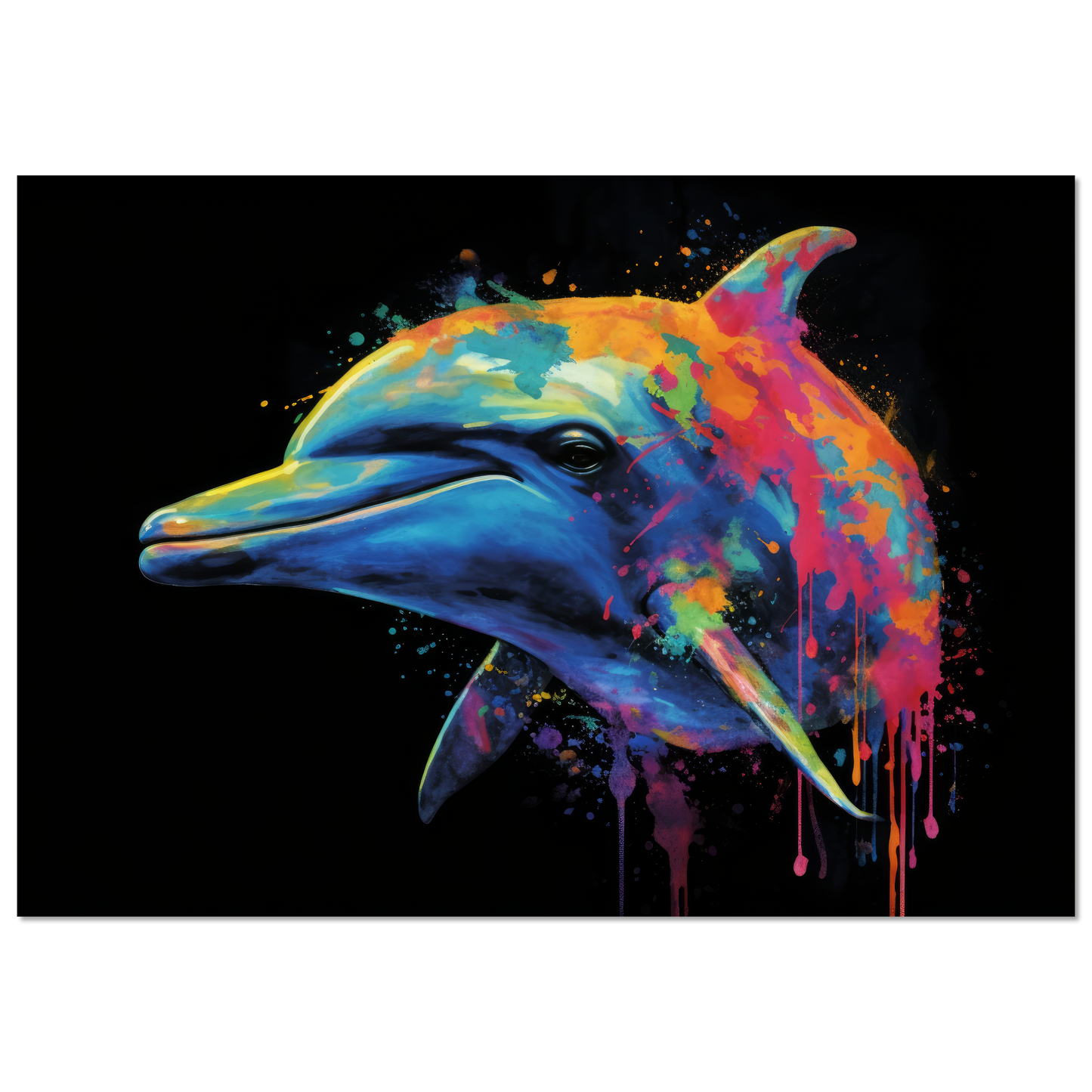 Dolphin dolphin pop art (FISH19)