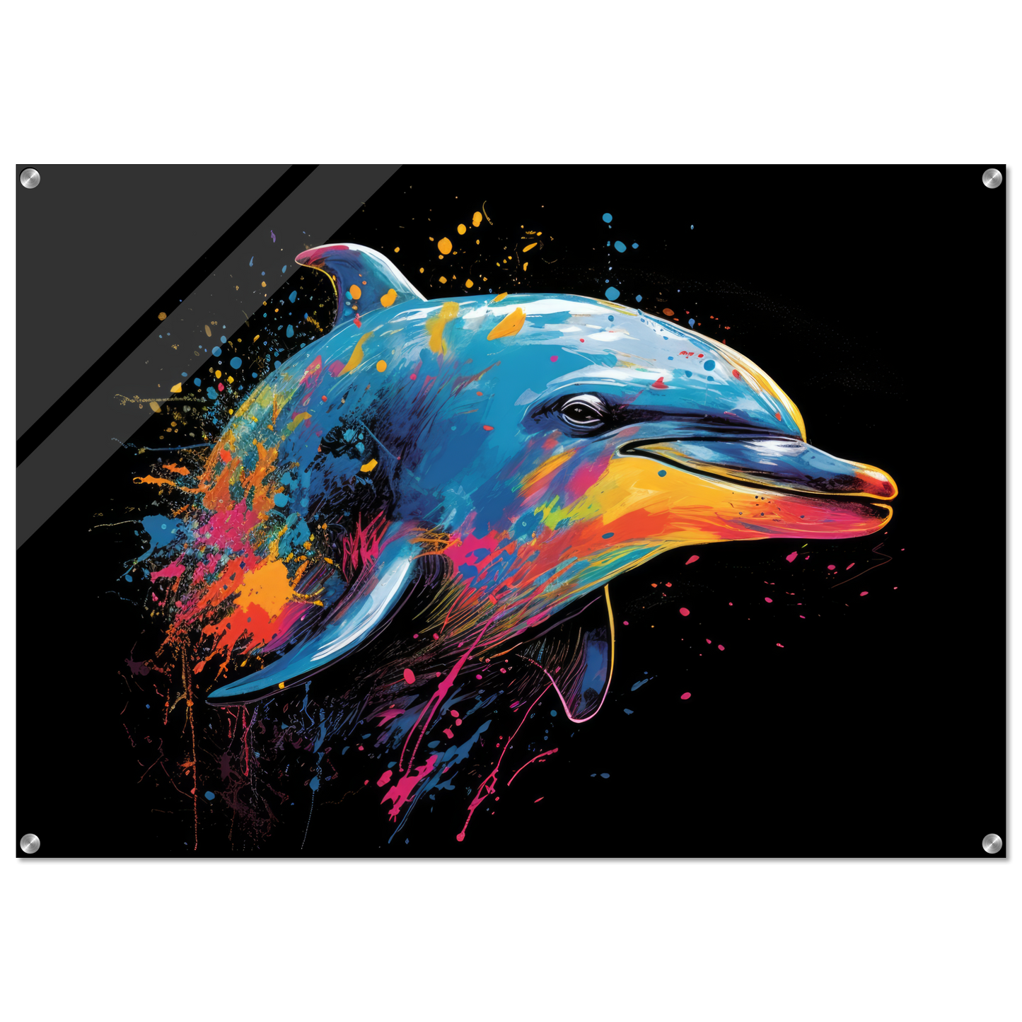Dolphin dolphin pop art (FISH20)