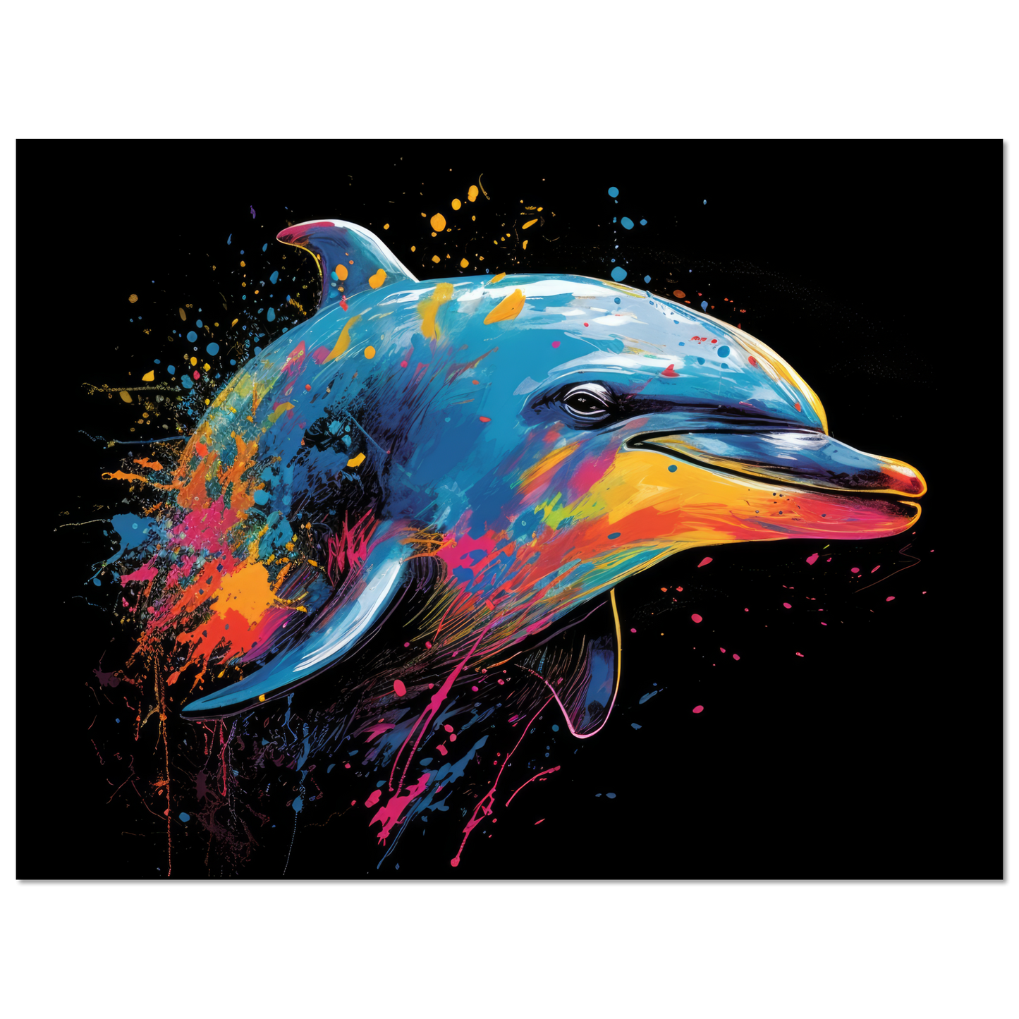 Dolphin dolphin pop art (FISH20)