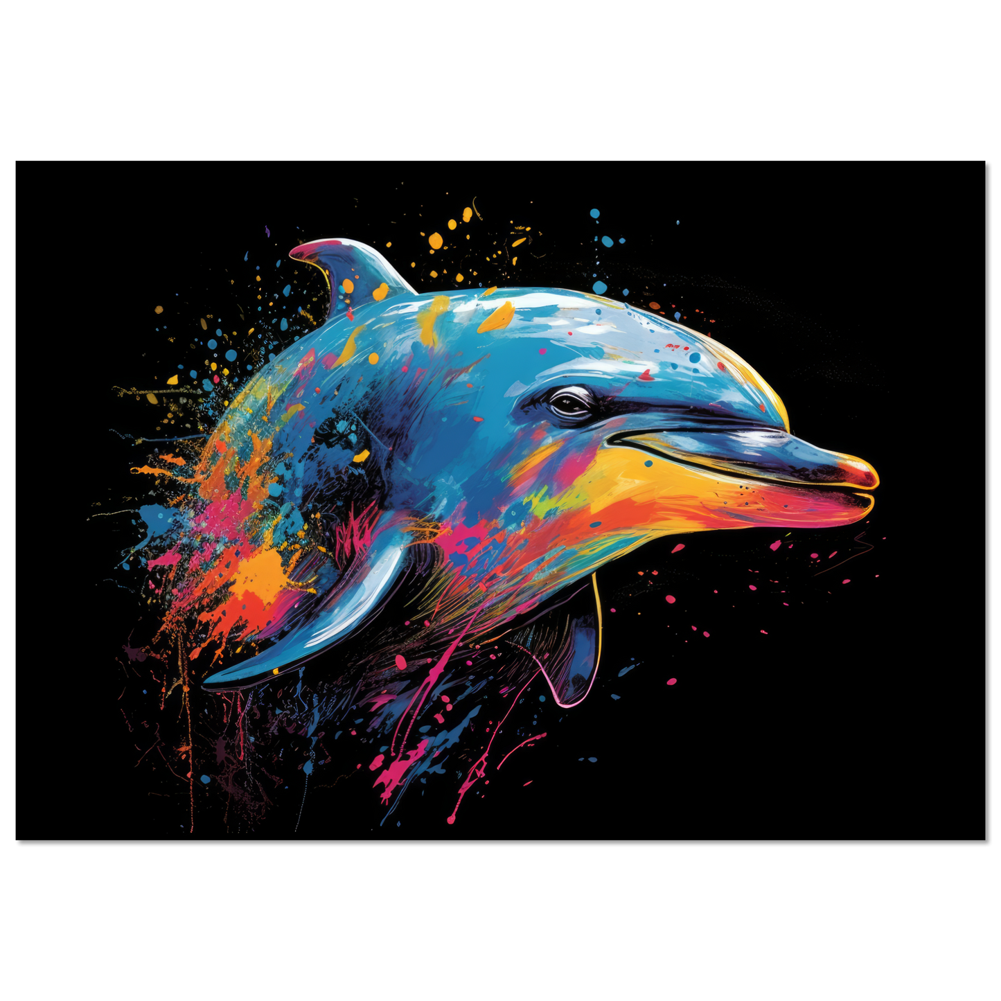Dolphin dolphin pop art (FISH20)