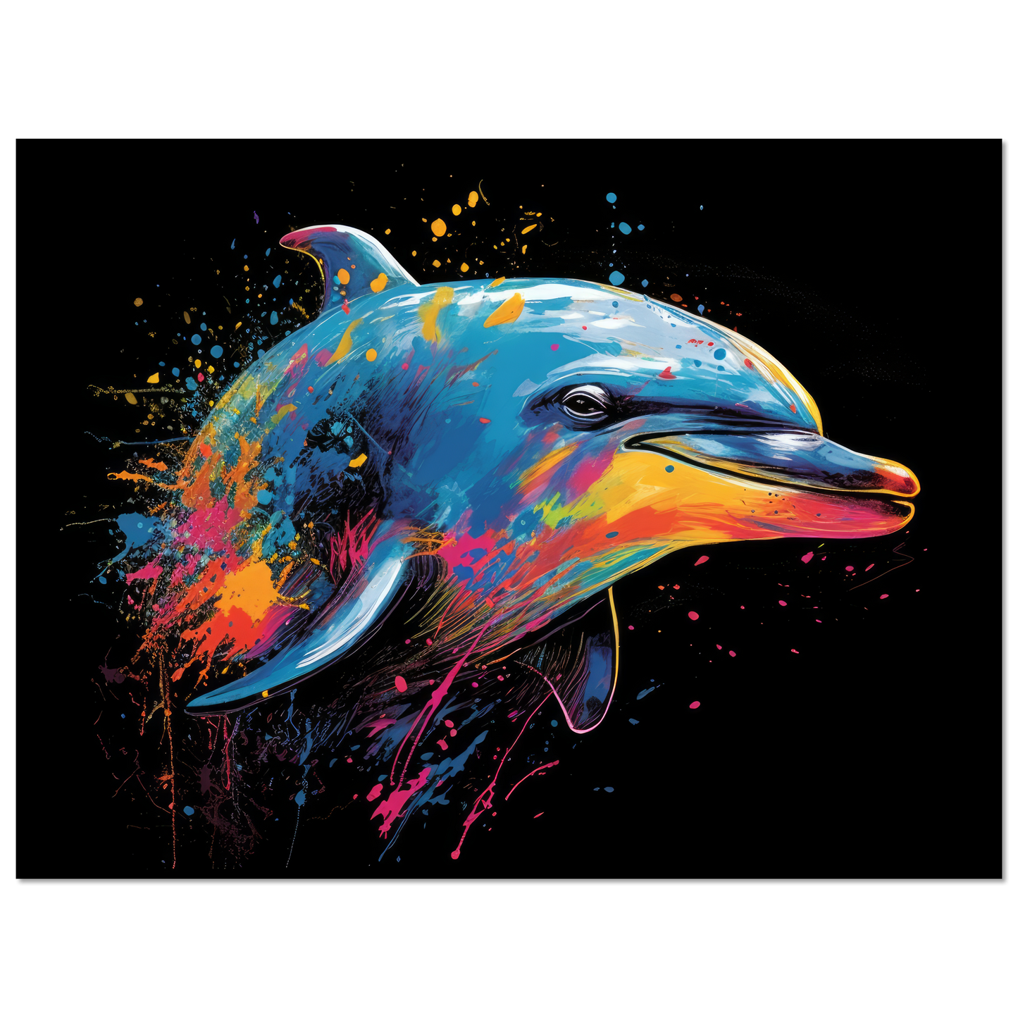 Dolphin dolphin pop art (FISH20)