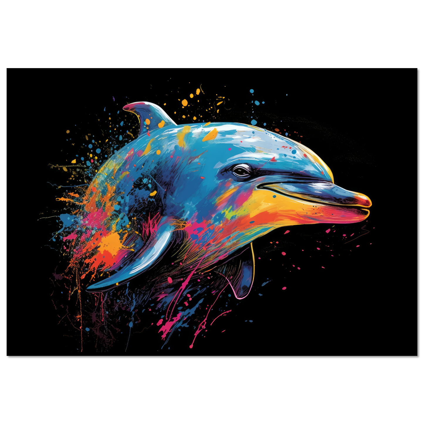 Dolphin dolphin pop art (FISH20)
