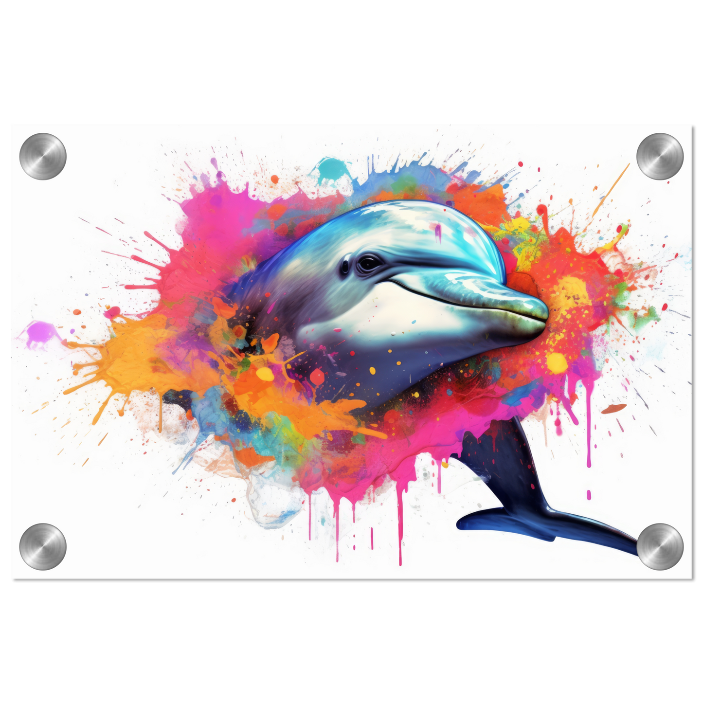 Dolphin dolphin pop art (FISH21)