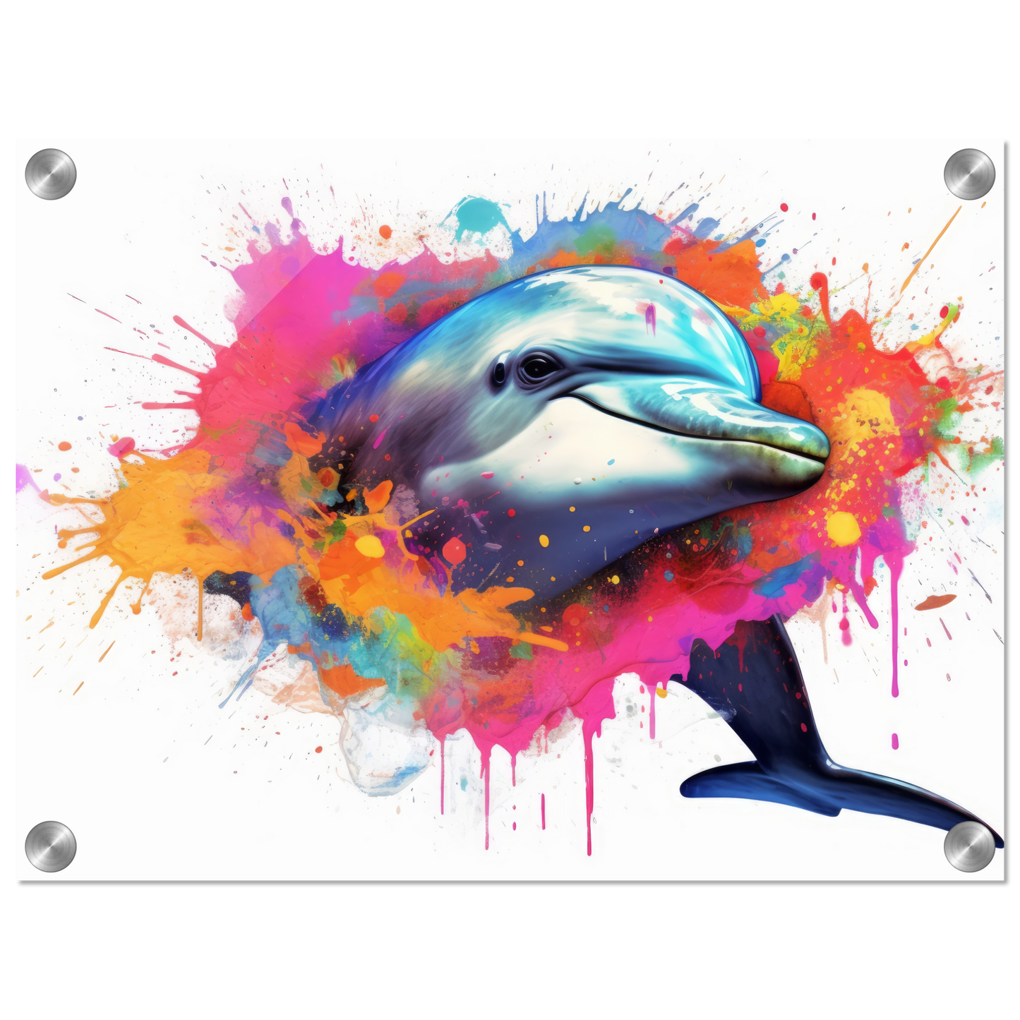 Dolphin dolphin pop art (FISH21)