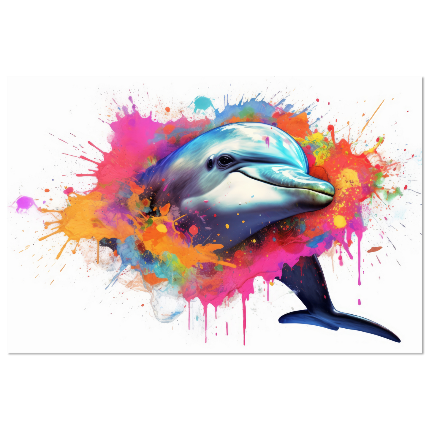 Dolphin dolphin pop art (FISH21)