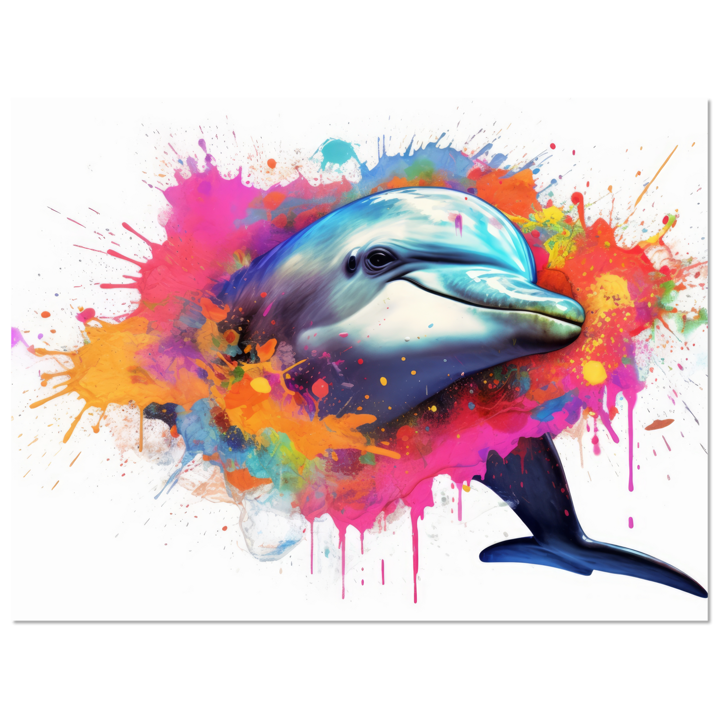 Dolphin dolphin pop art (FISH21)