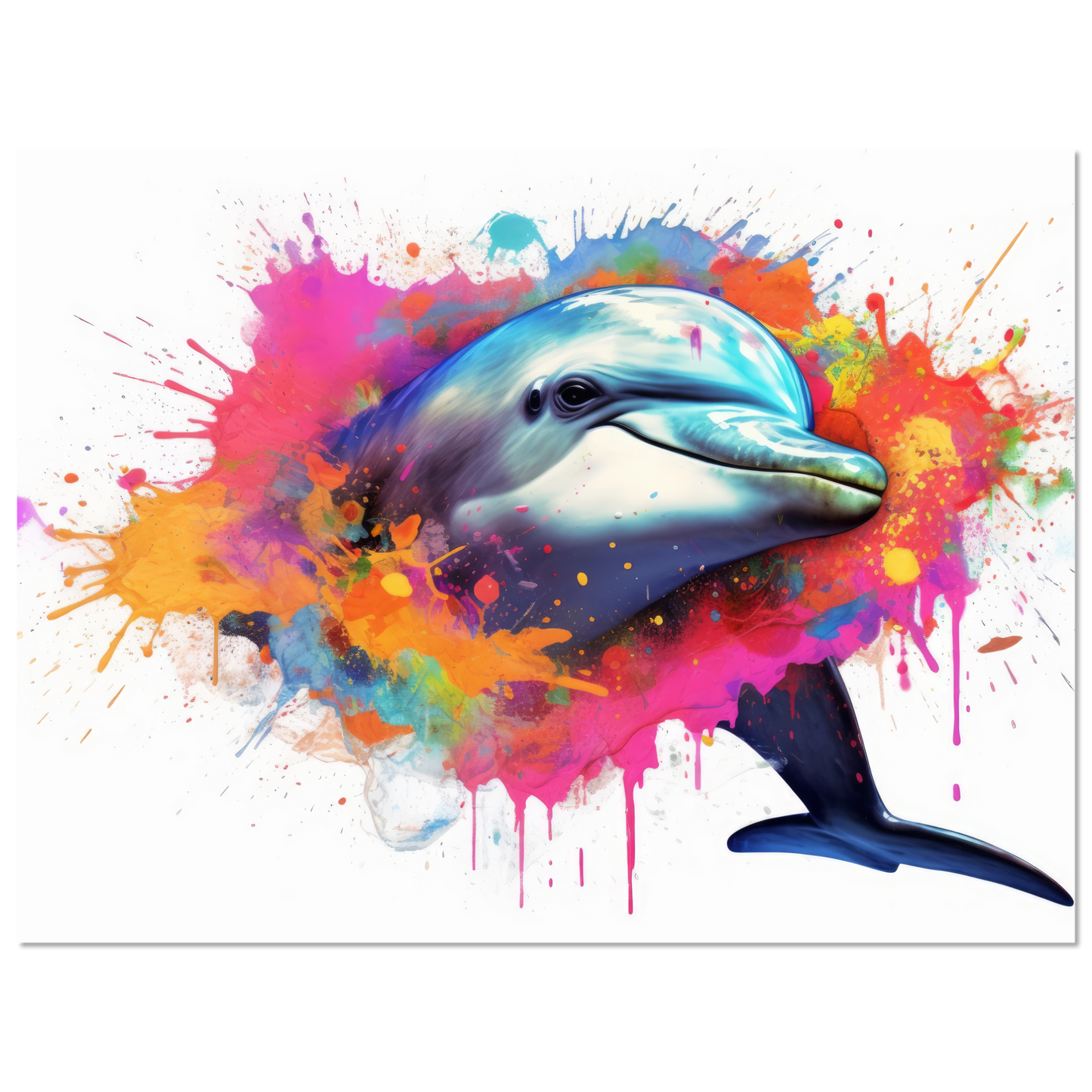 Dolphin dolphin pop art (FISH21)