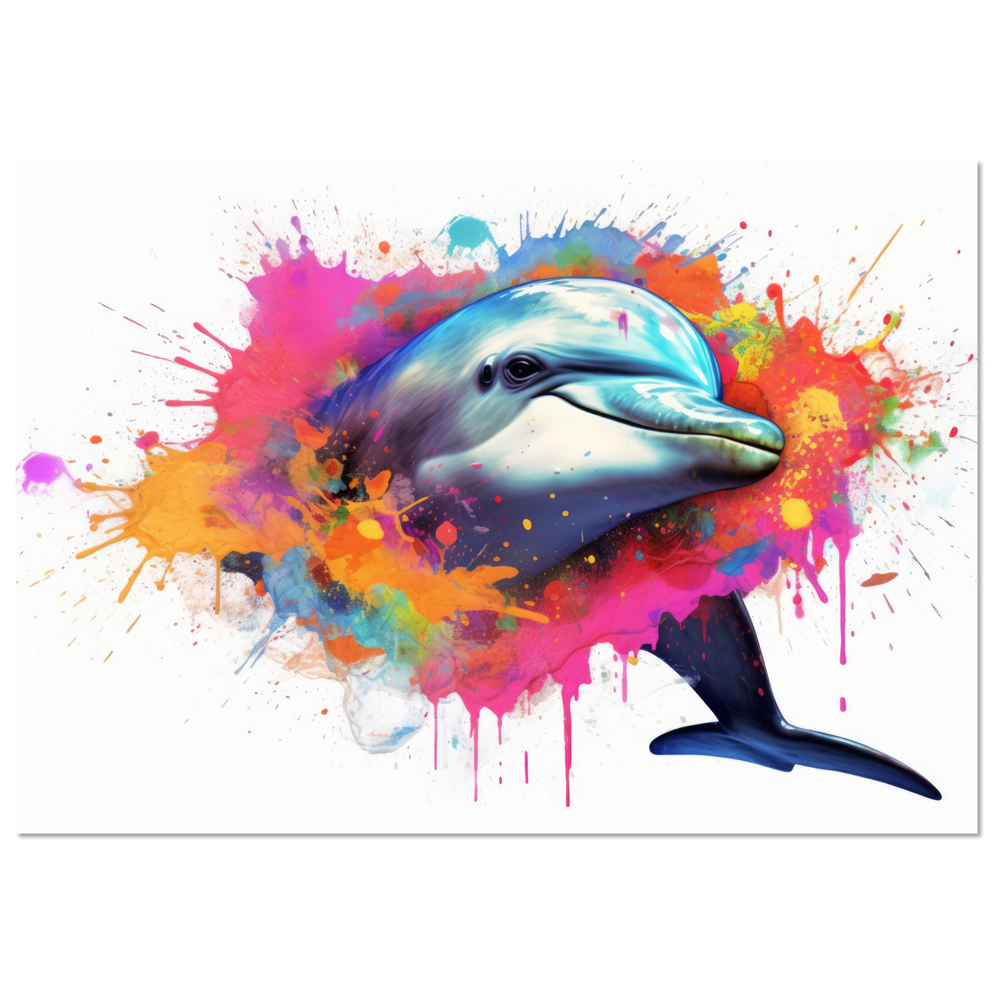Dolphin dolphin pop art (FISH21)