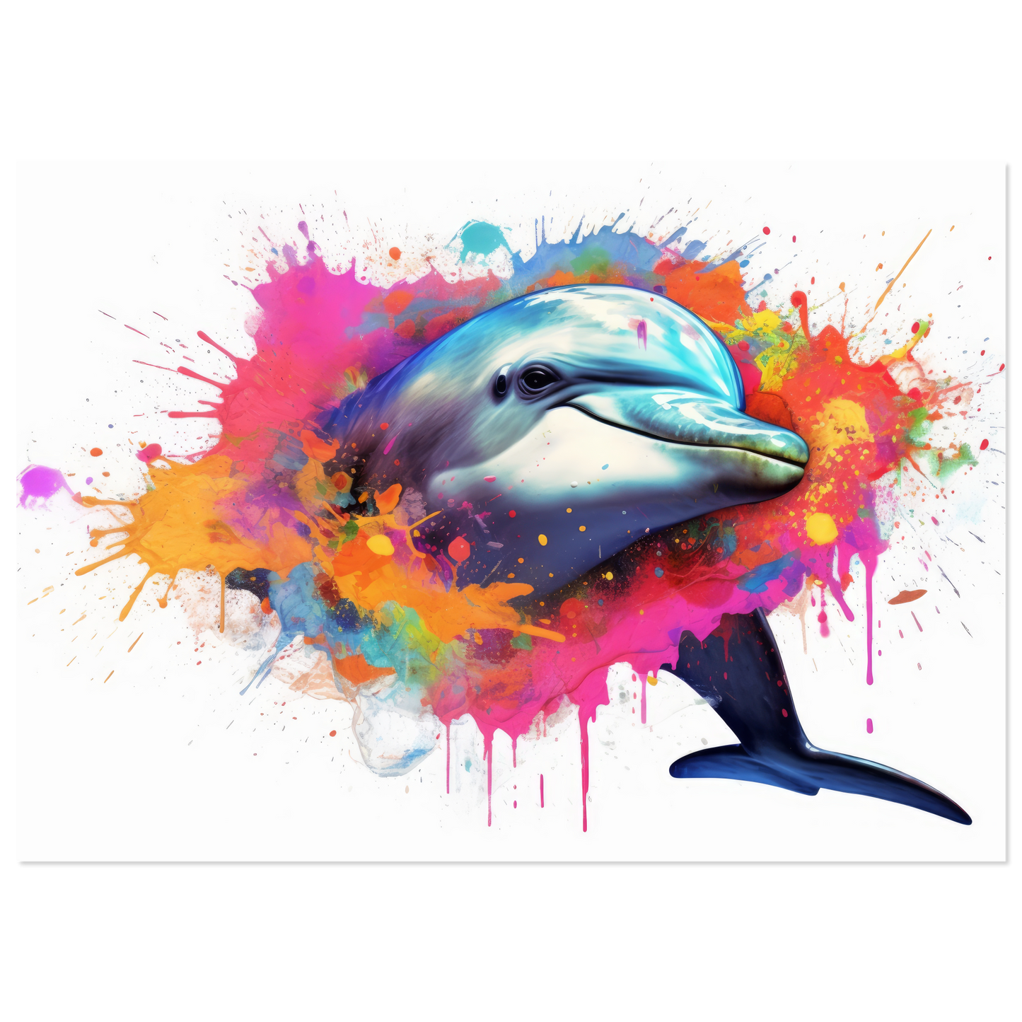 Dolphin dolphin pop art (FISH21)