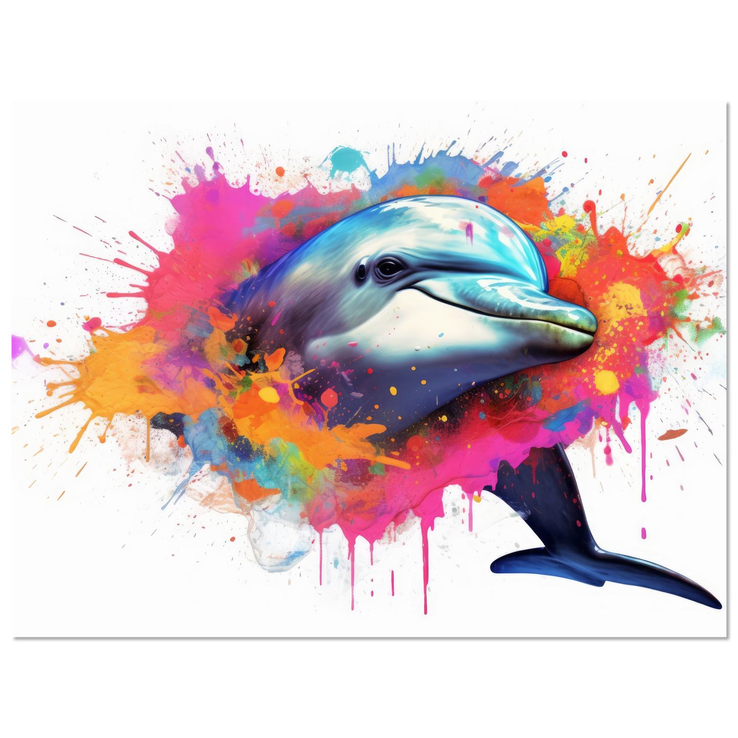 Dolphin dolphin pop art (FISH21)
