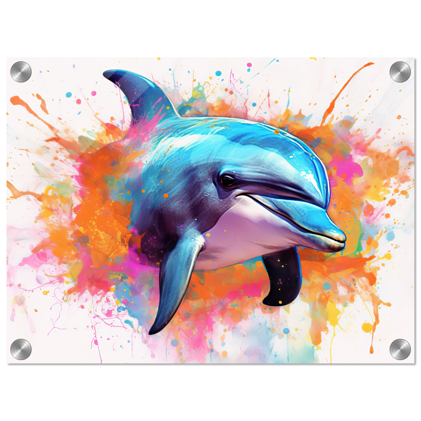 Dolphin dolphin pop art (FISH23)