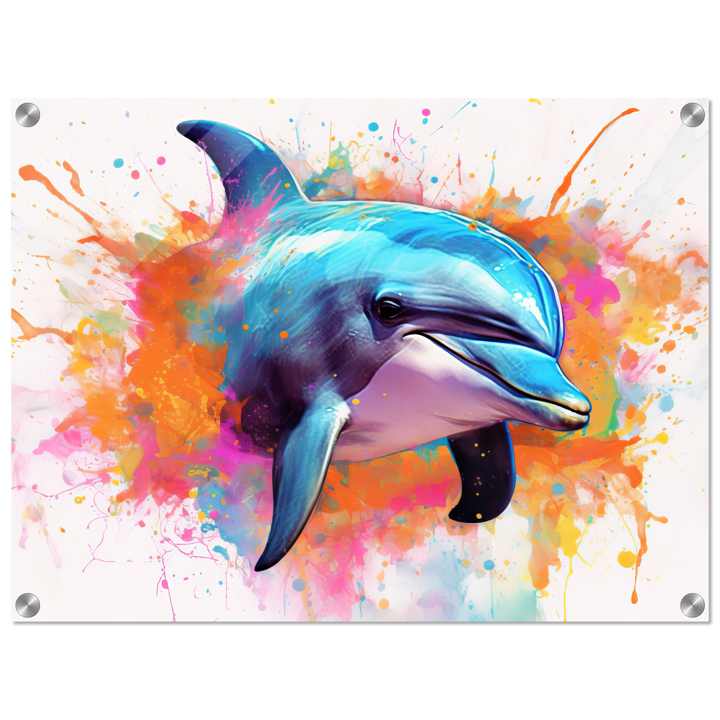 Dolphin dolphin pop art (FISH23)