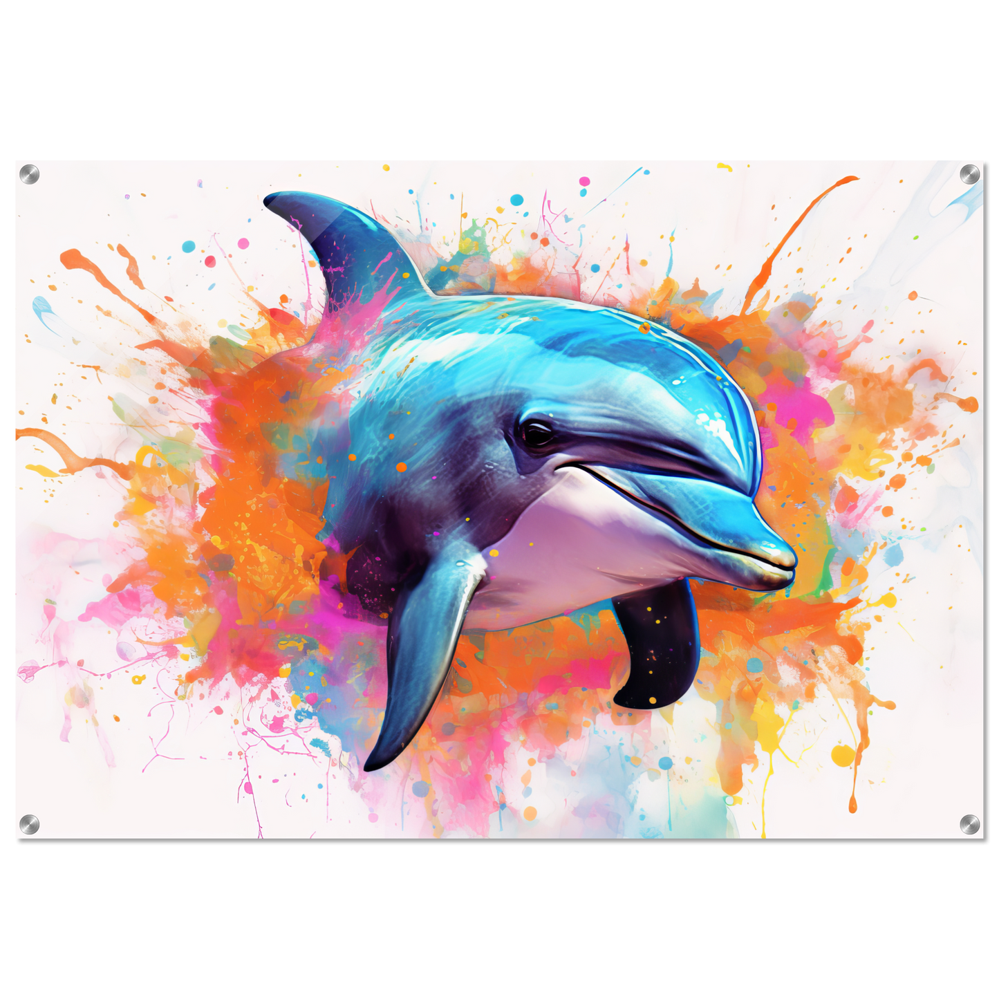 Dolphin dolphin pop art (FISH23)