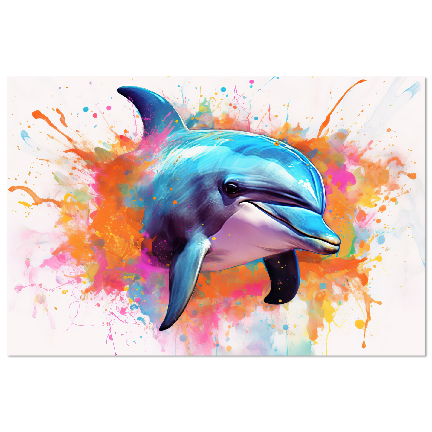 Dolphin dolphin pop art (FISH23)