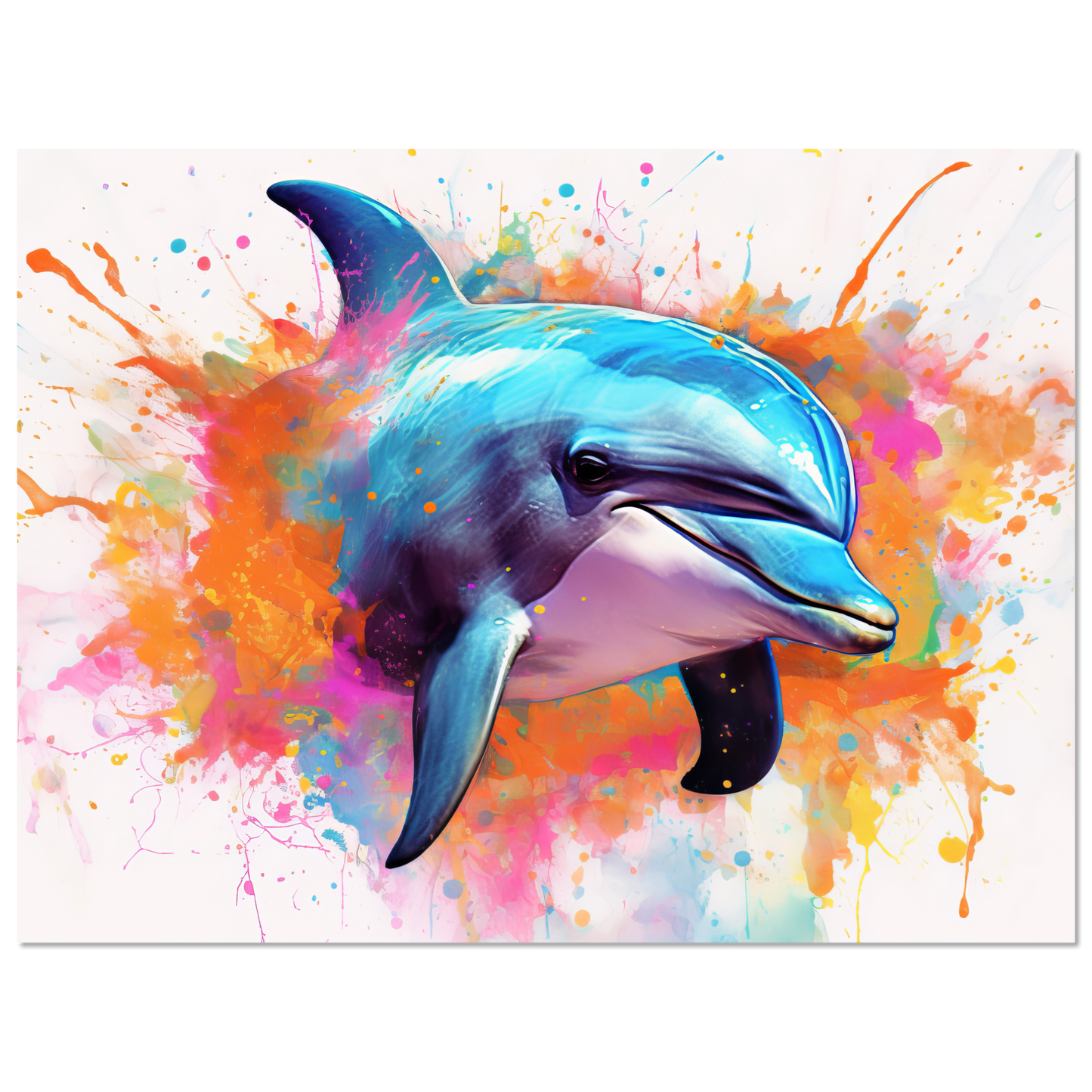 Dolphin dolphin pop art (FISH23)