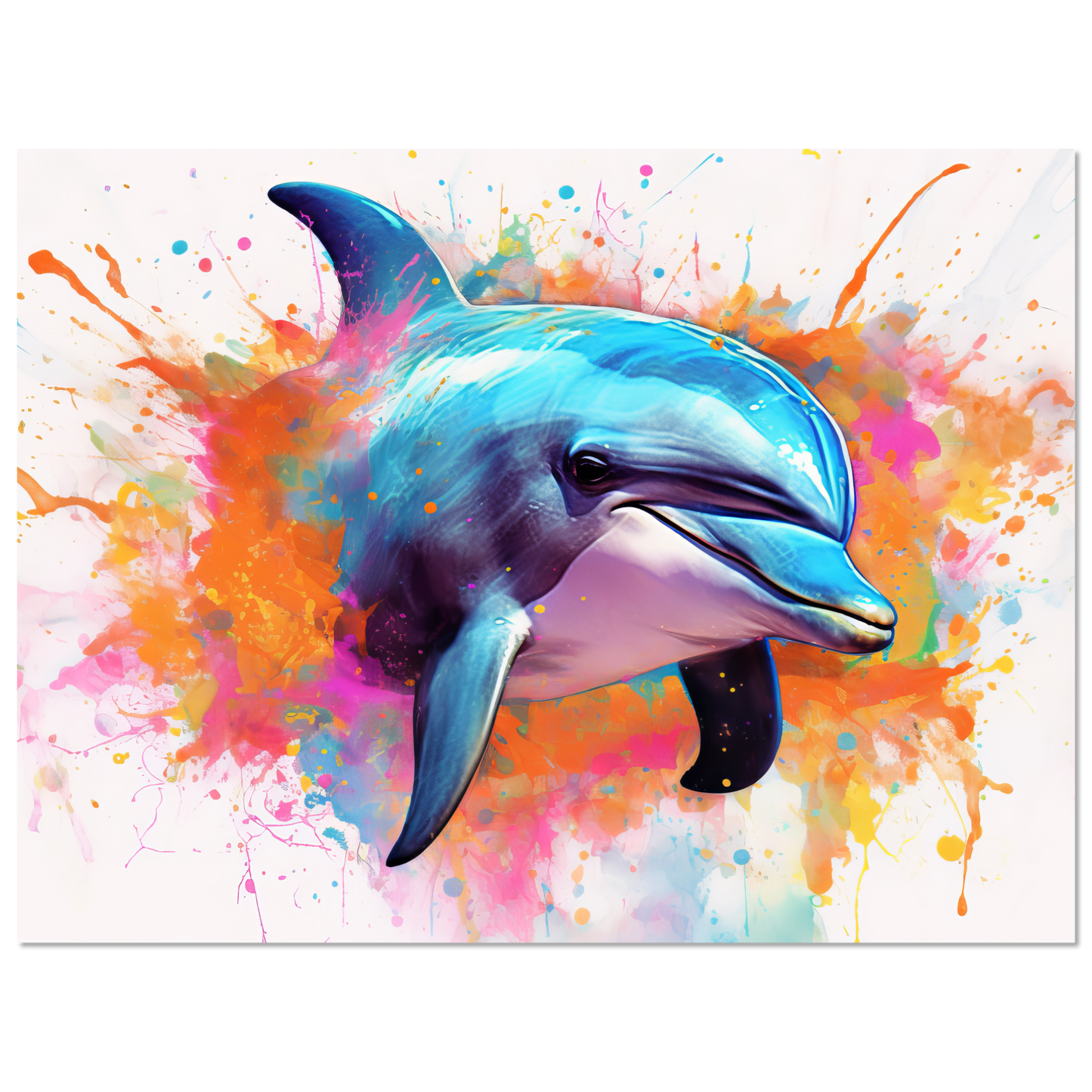 Dolphin dolphin pop art (FISH23)