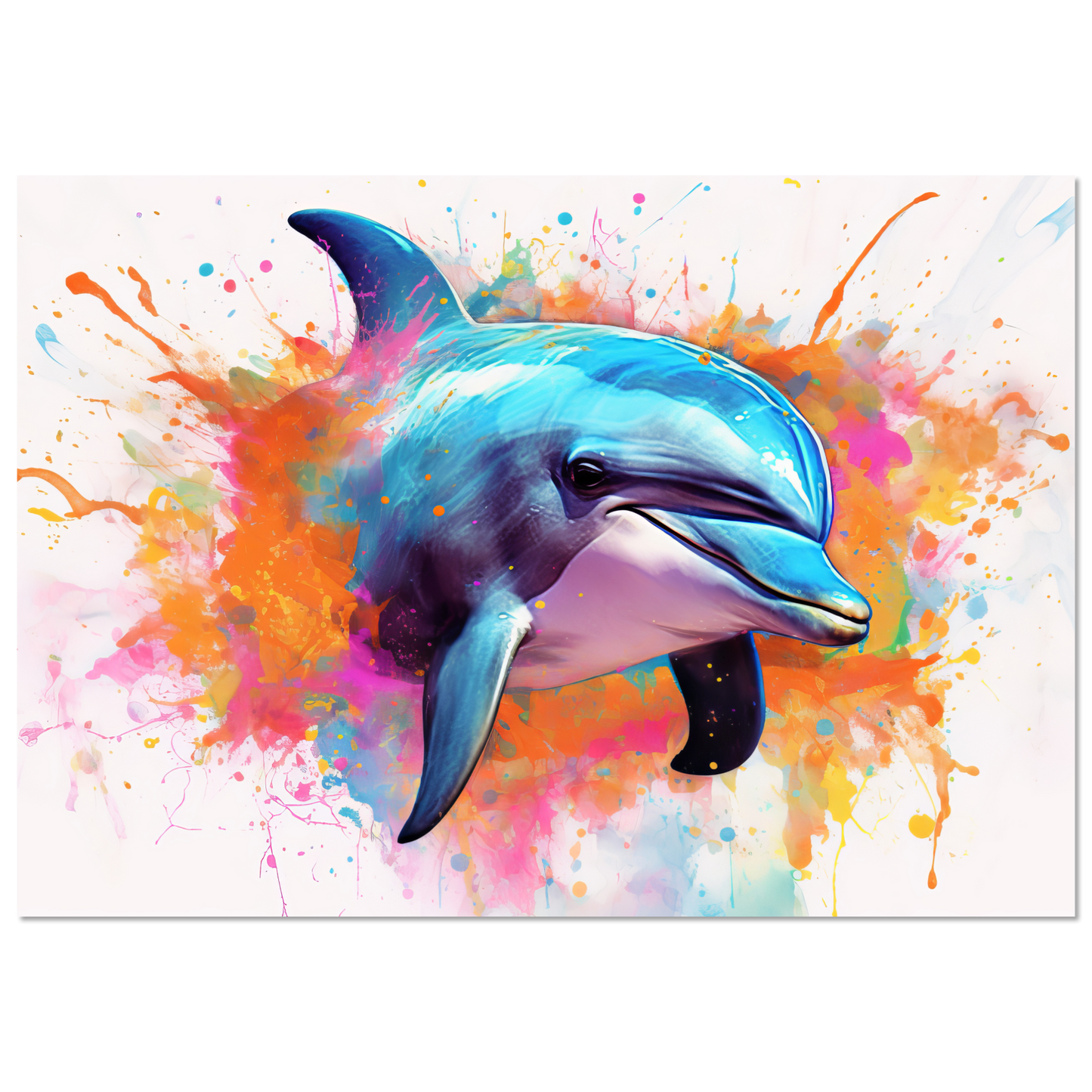 Dolphin dolphin pop art (FISH23)