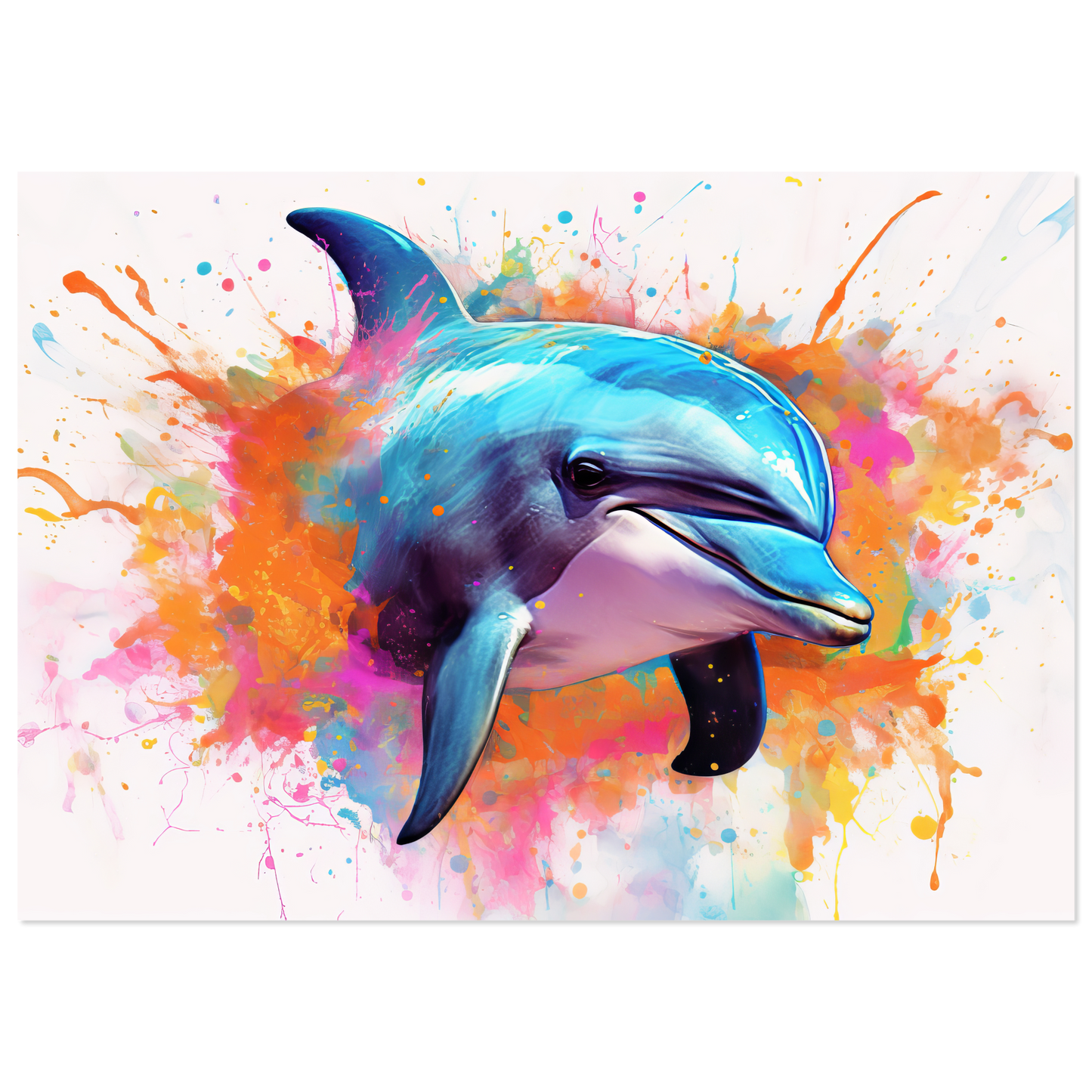 Dolphin dolphin pop art (FISH23)