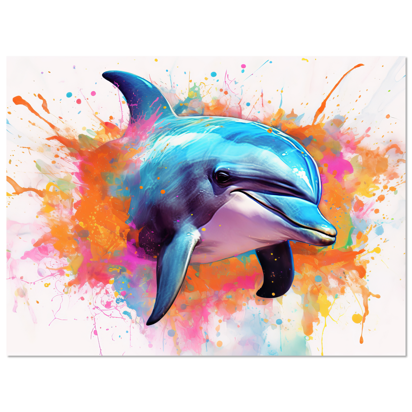 Dolphin dolphin pop art (FISH23)