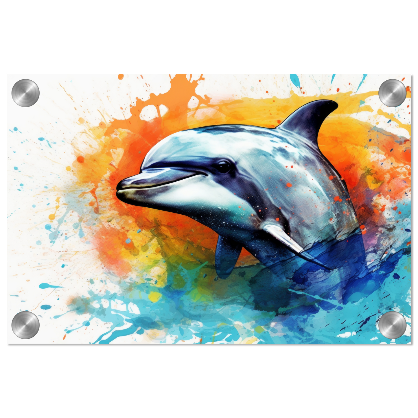 Dolphin dolphin pop art (FISH24)