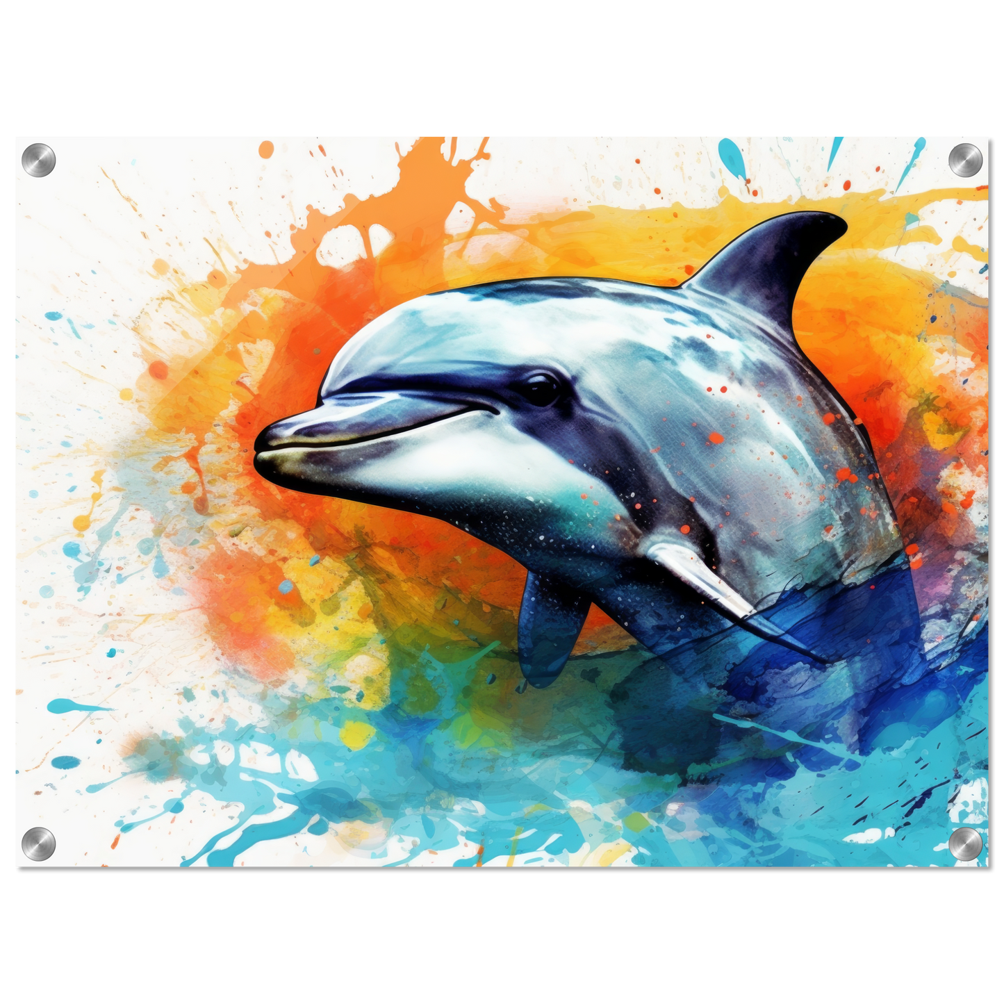 Dolphin dolphin pop art (FISH24)