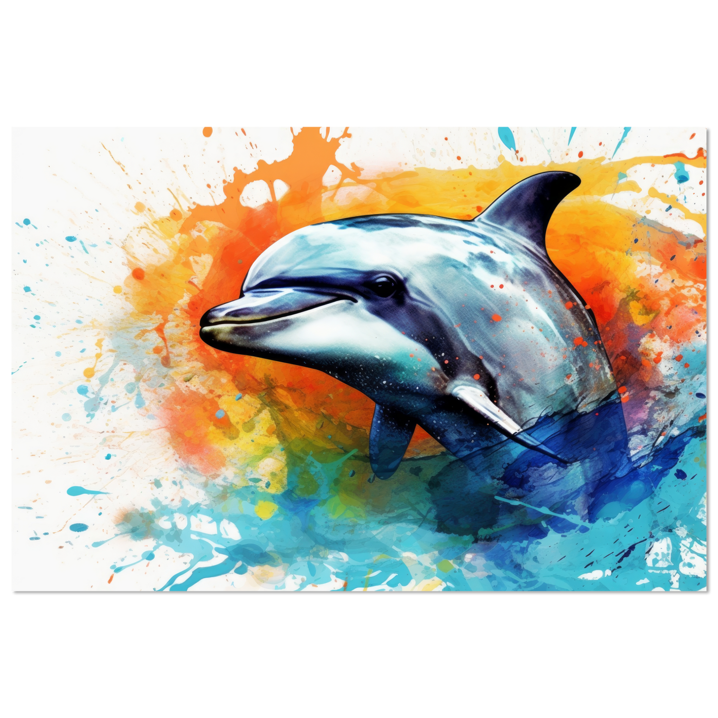 Dolphin dolphin pop art (FISH24)
