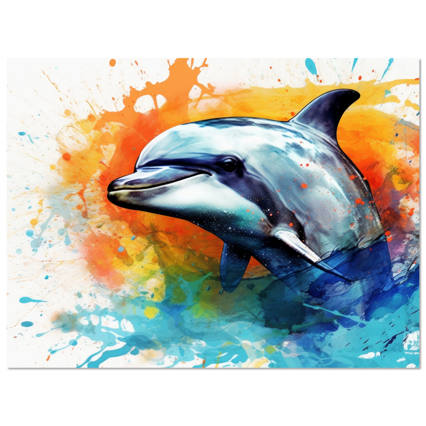 Dolphin dolphin pop art (FISH24)