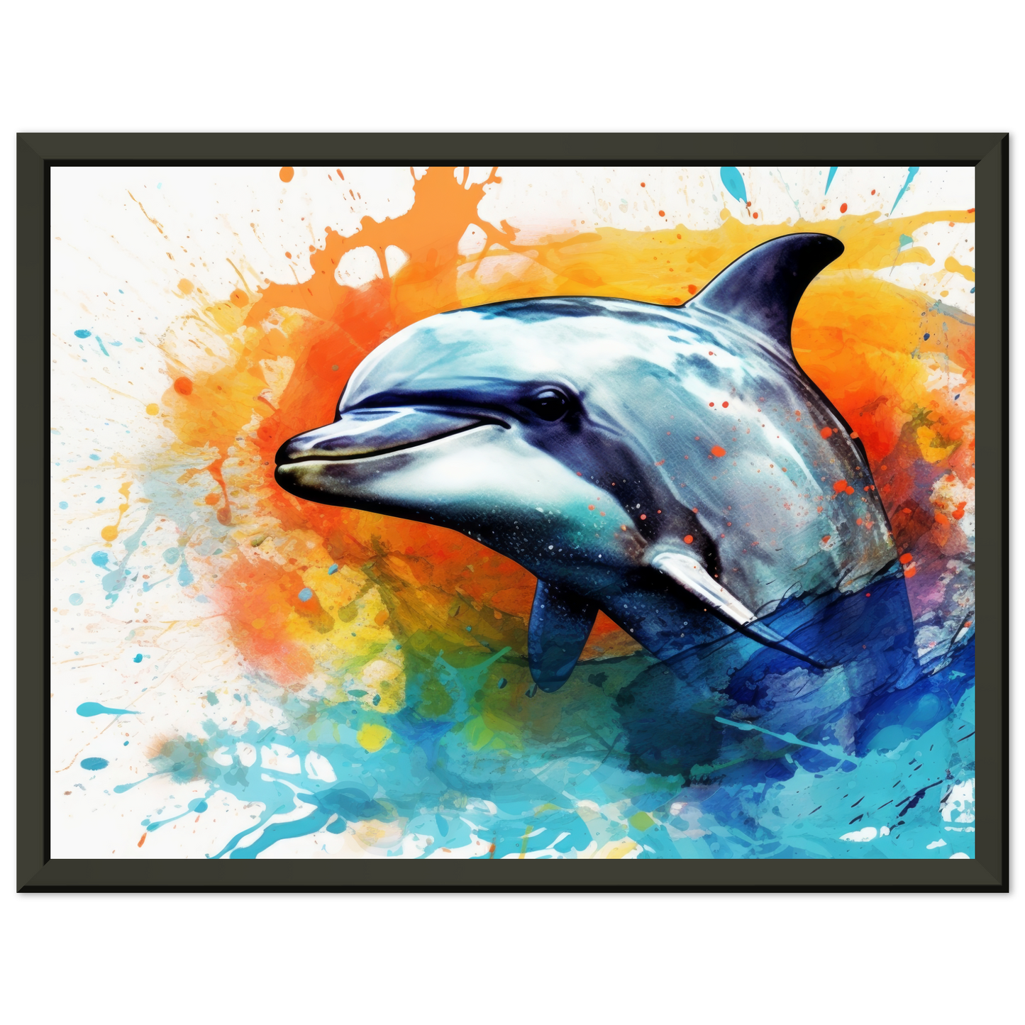 Dolphin dolphin pop art (FISH24)