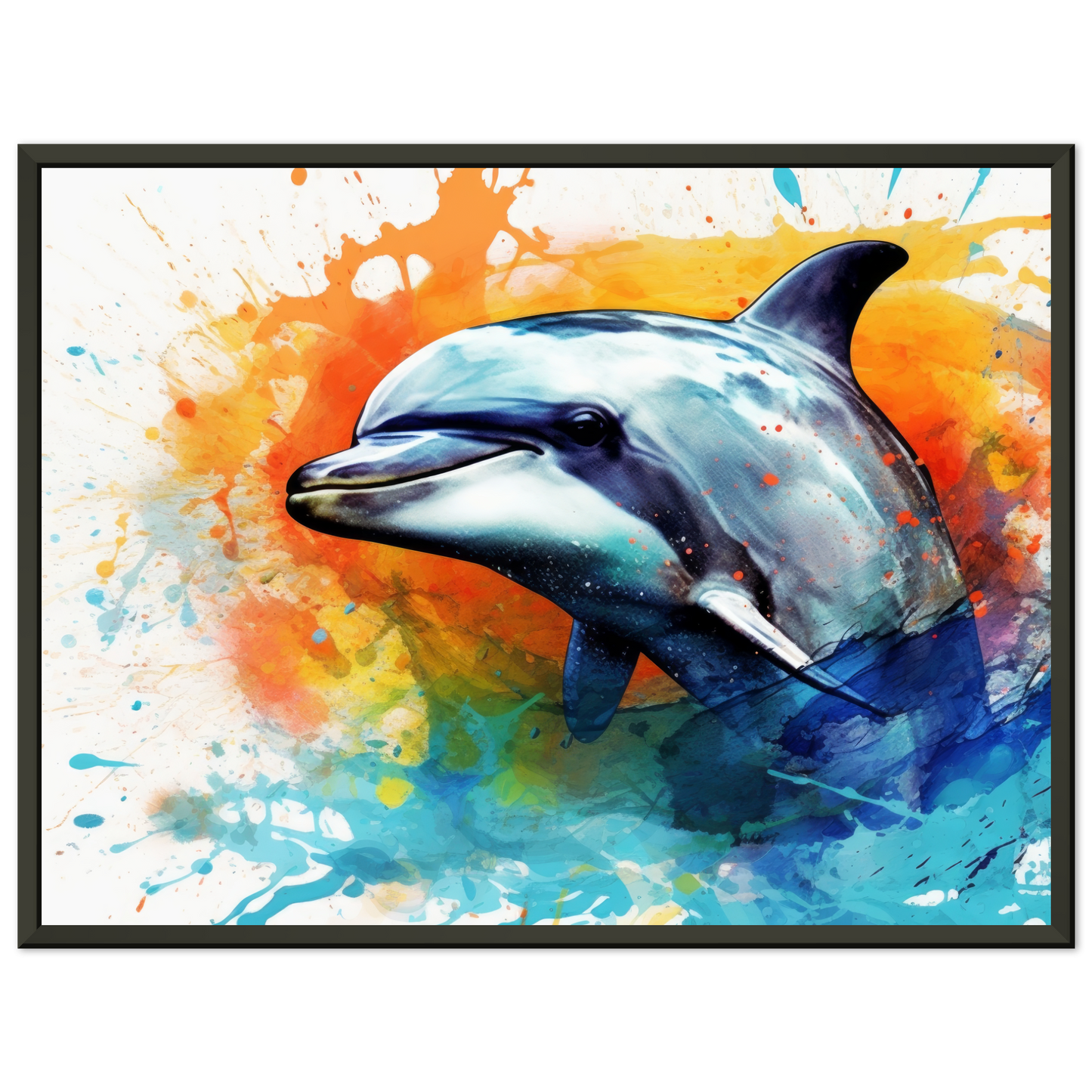 Dolphin dolphin pop art (FISH24)