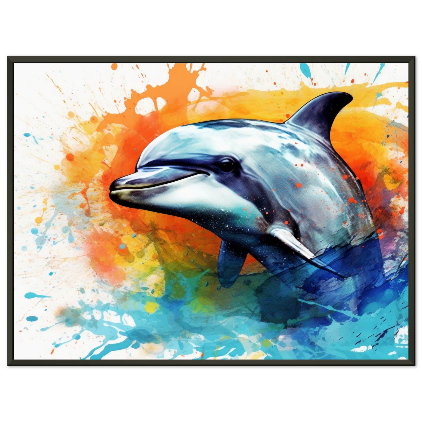 Dolphin dolphin pop art (FISH24)