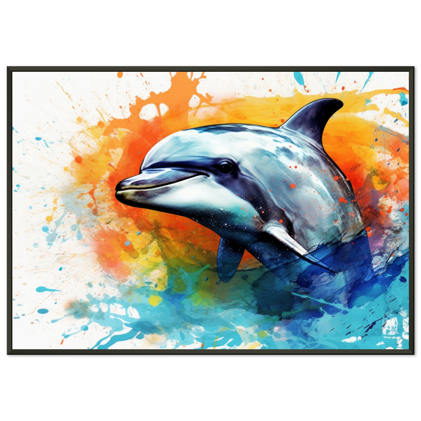 Dolphin dolphin pop art (FISH24)